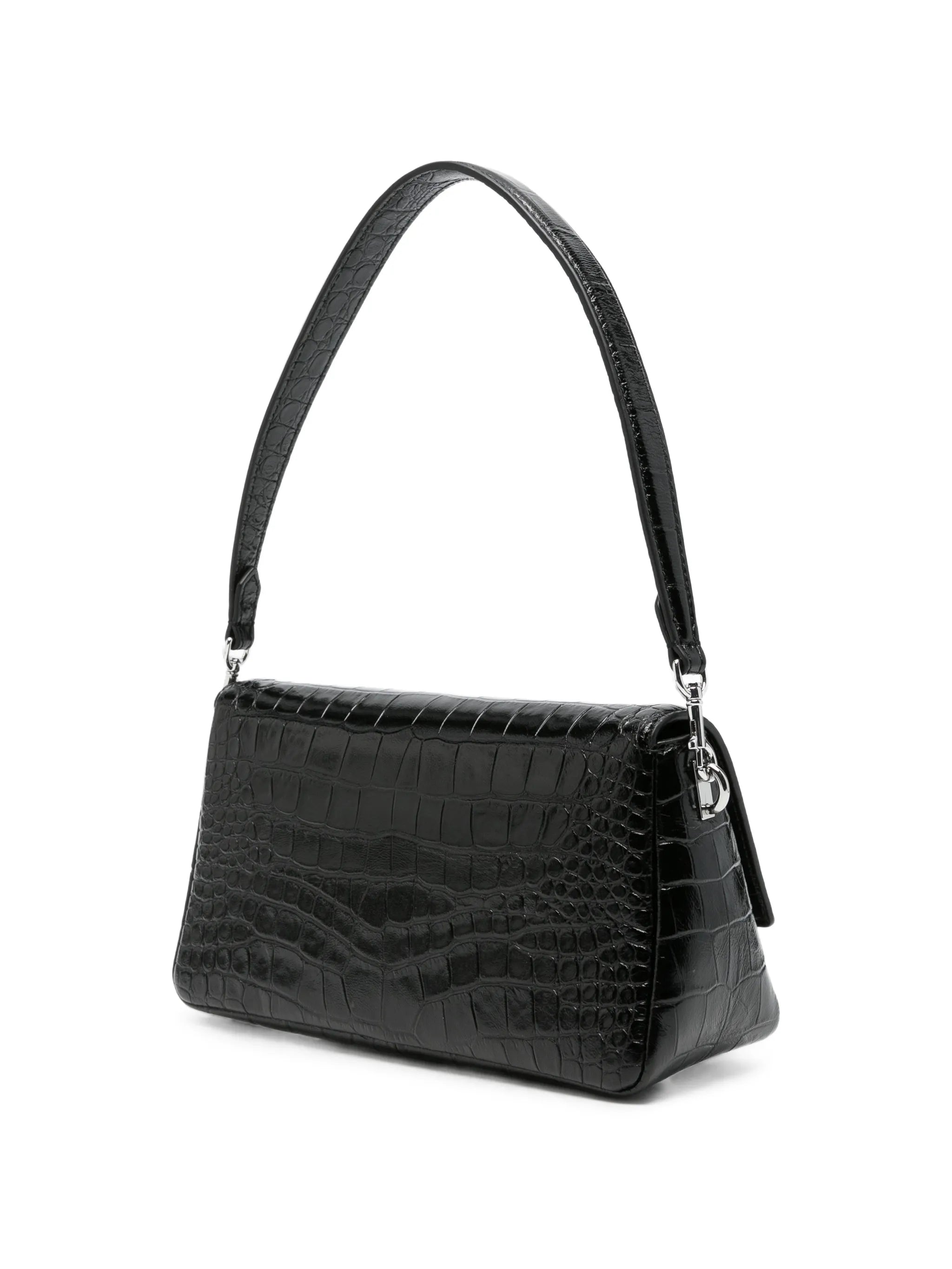 small Charlie croc-embossed shoulder bag