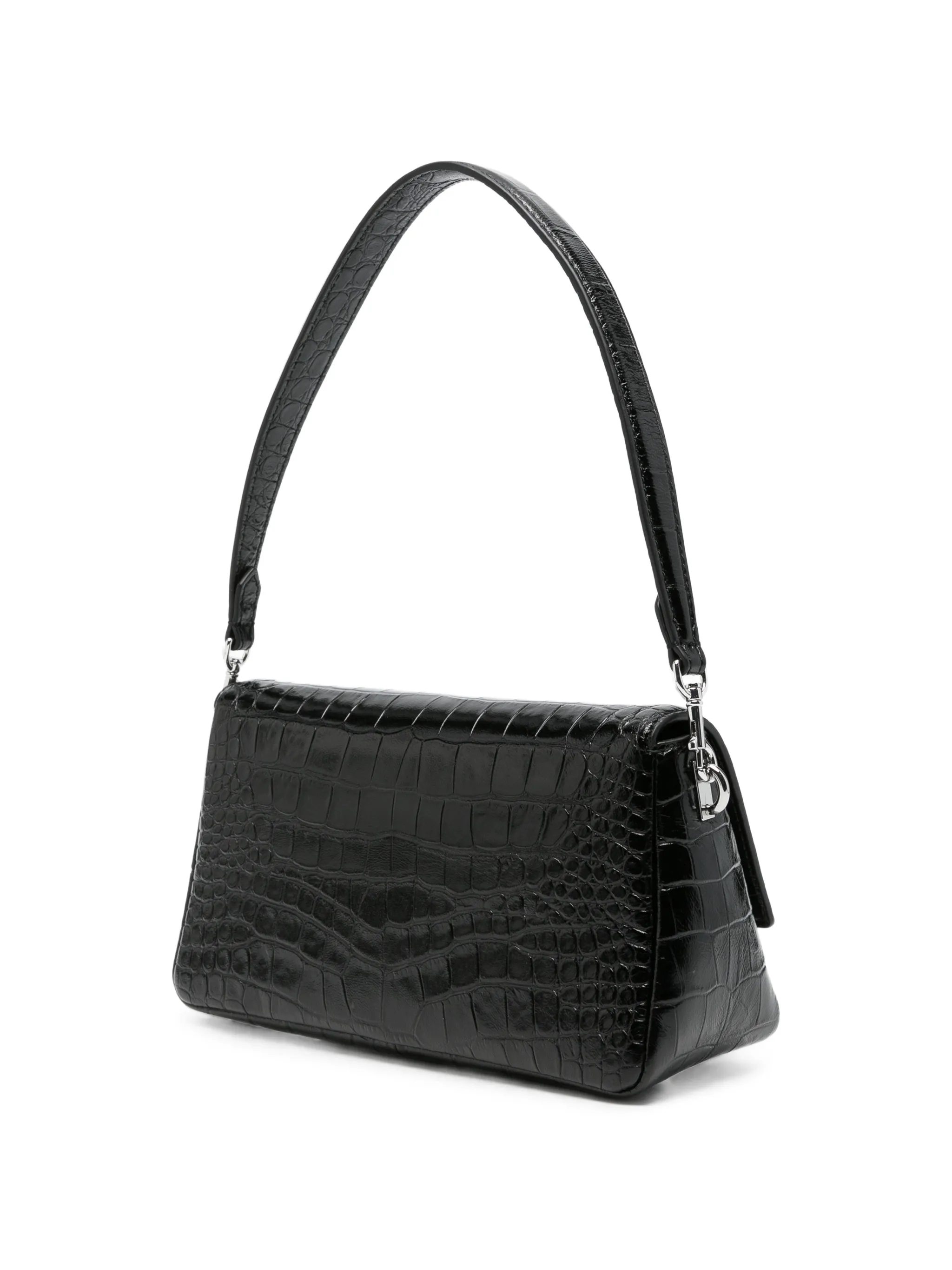 small Charlie croc-embossed shoulder bag