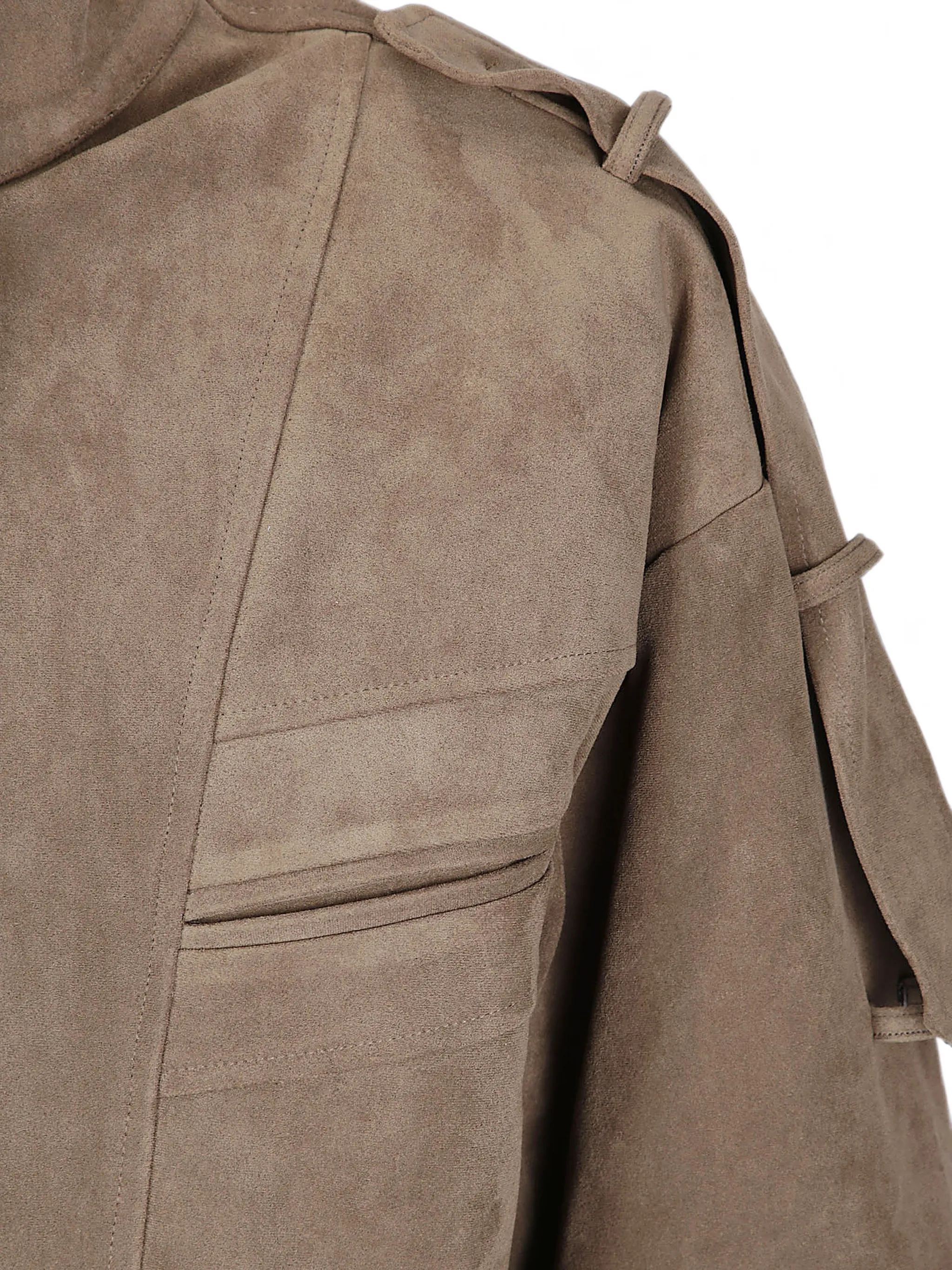 Tova faux-suede bomber jacket