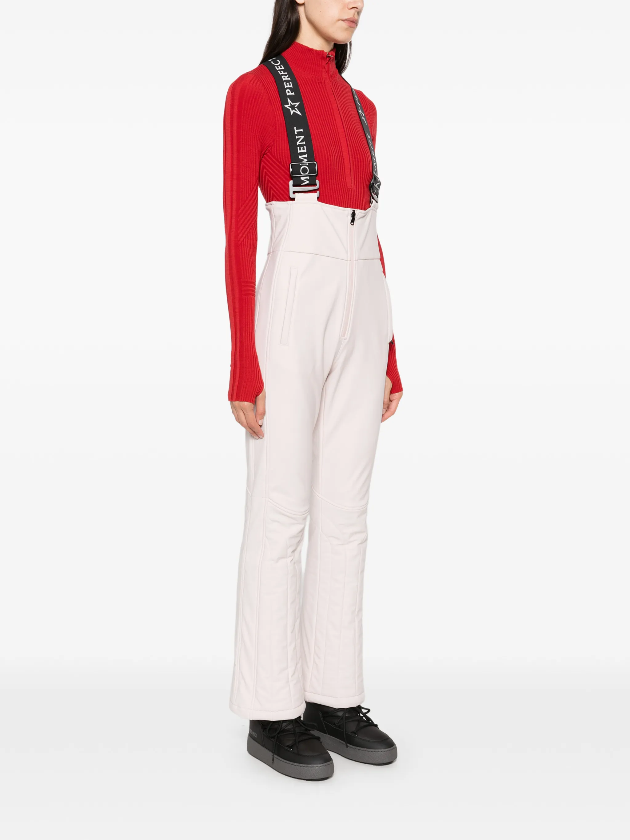 Slalom logo-strap ski pants