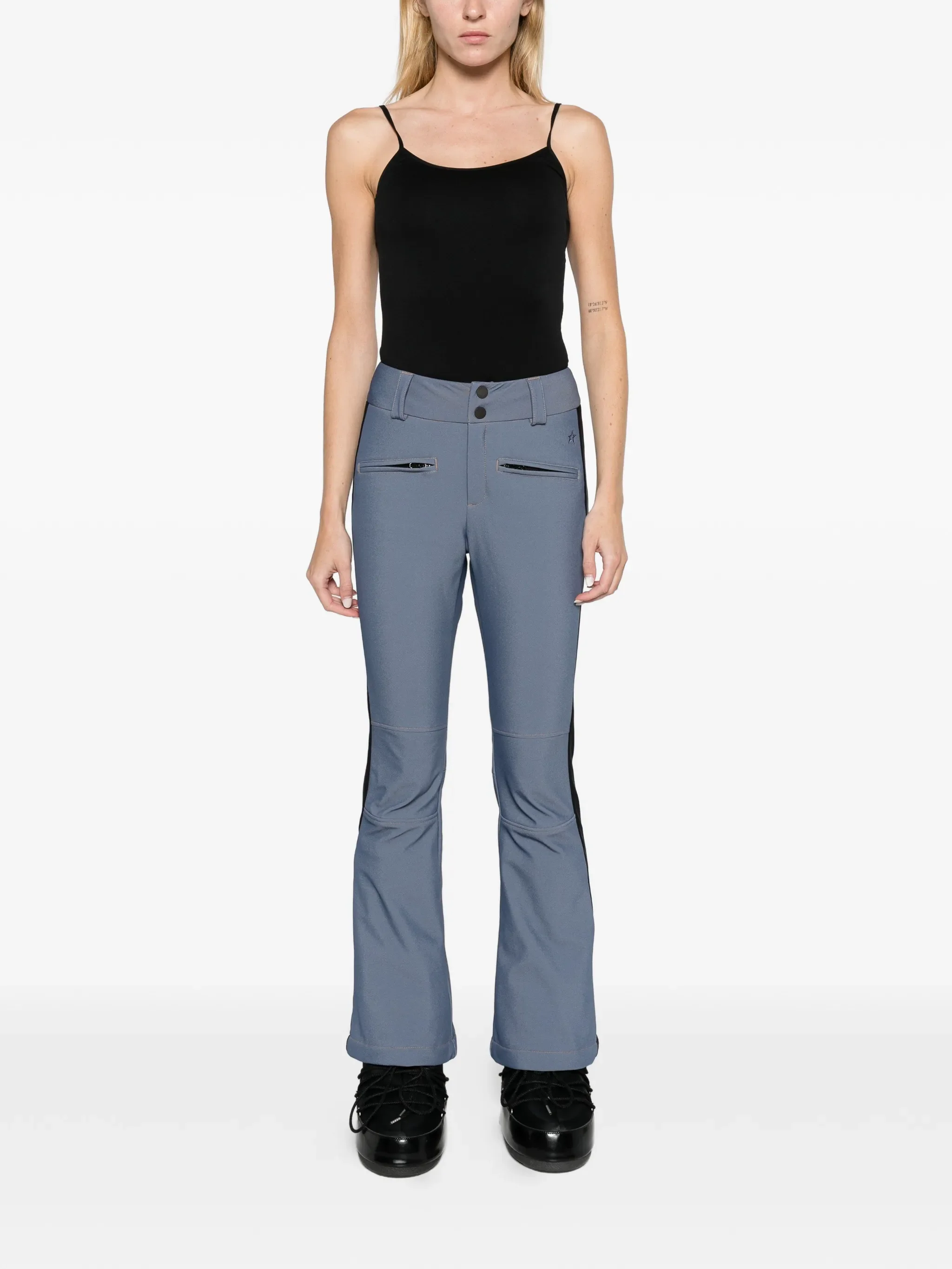 Aurora denim mid-rise ski trousers