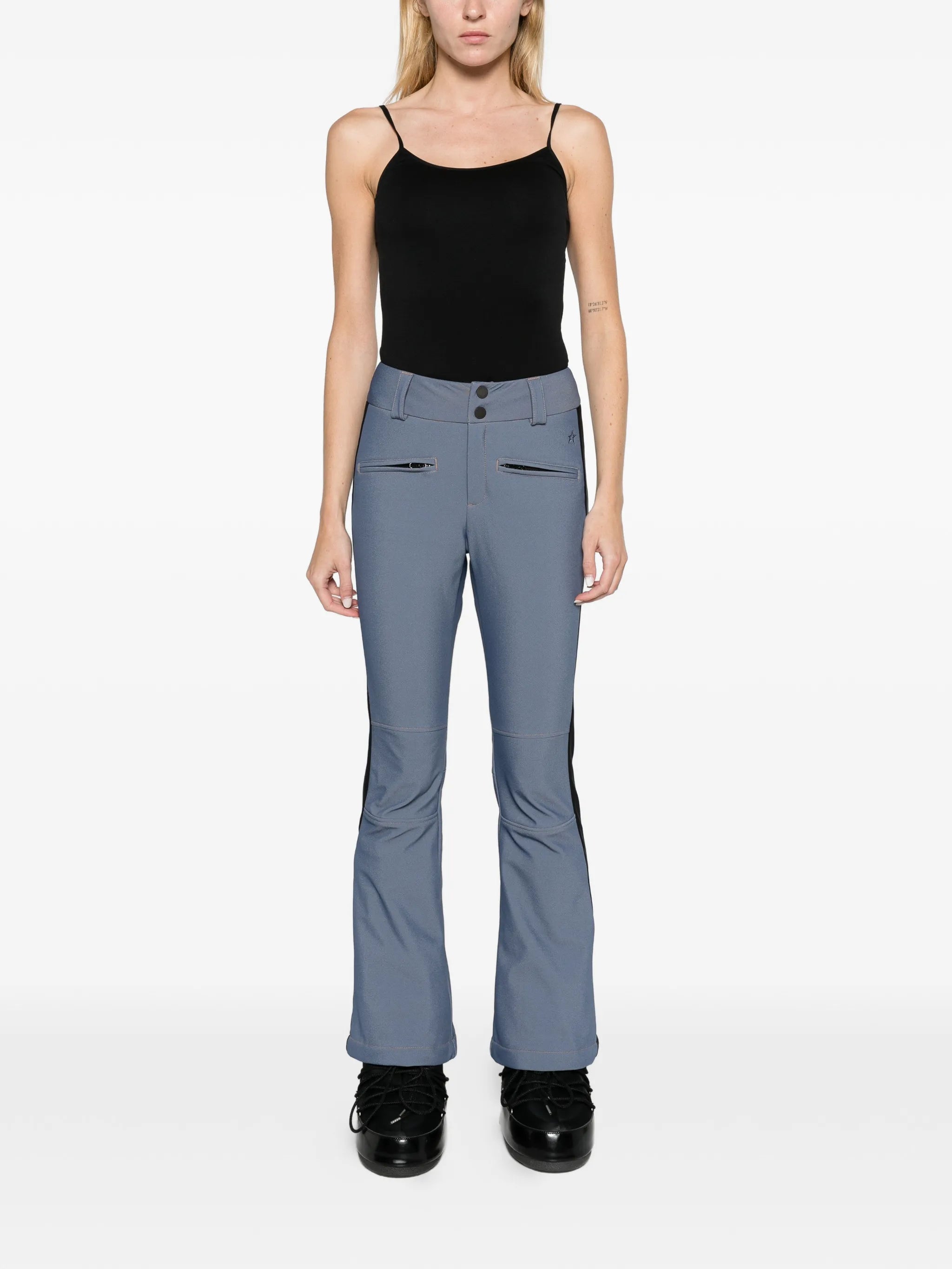 Aurora denim mid-rise ski trousers