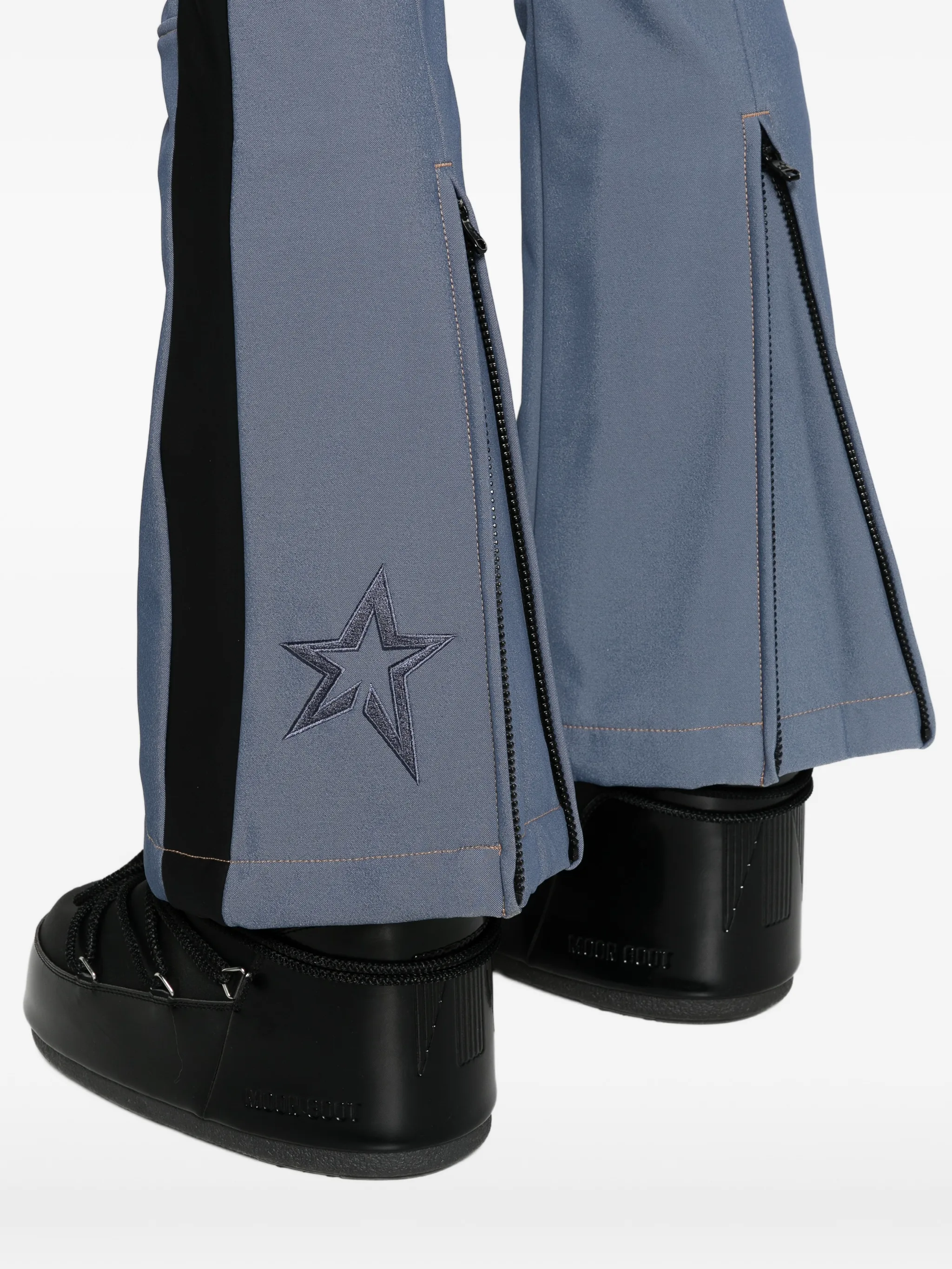Aurora denim mid-rise ski trousers
