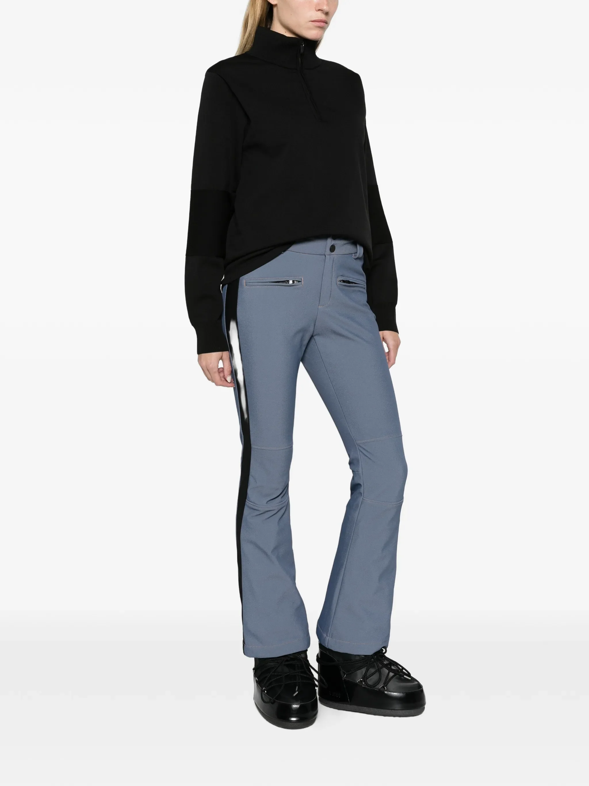 Aurora denim mid-rise ski trousers