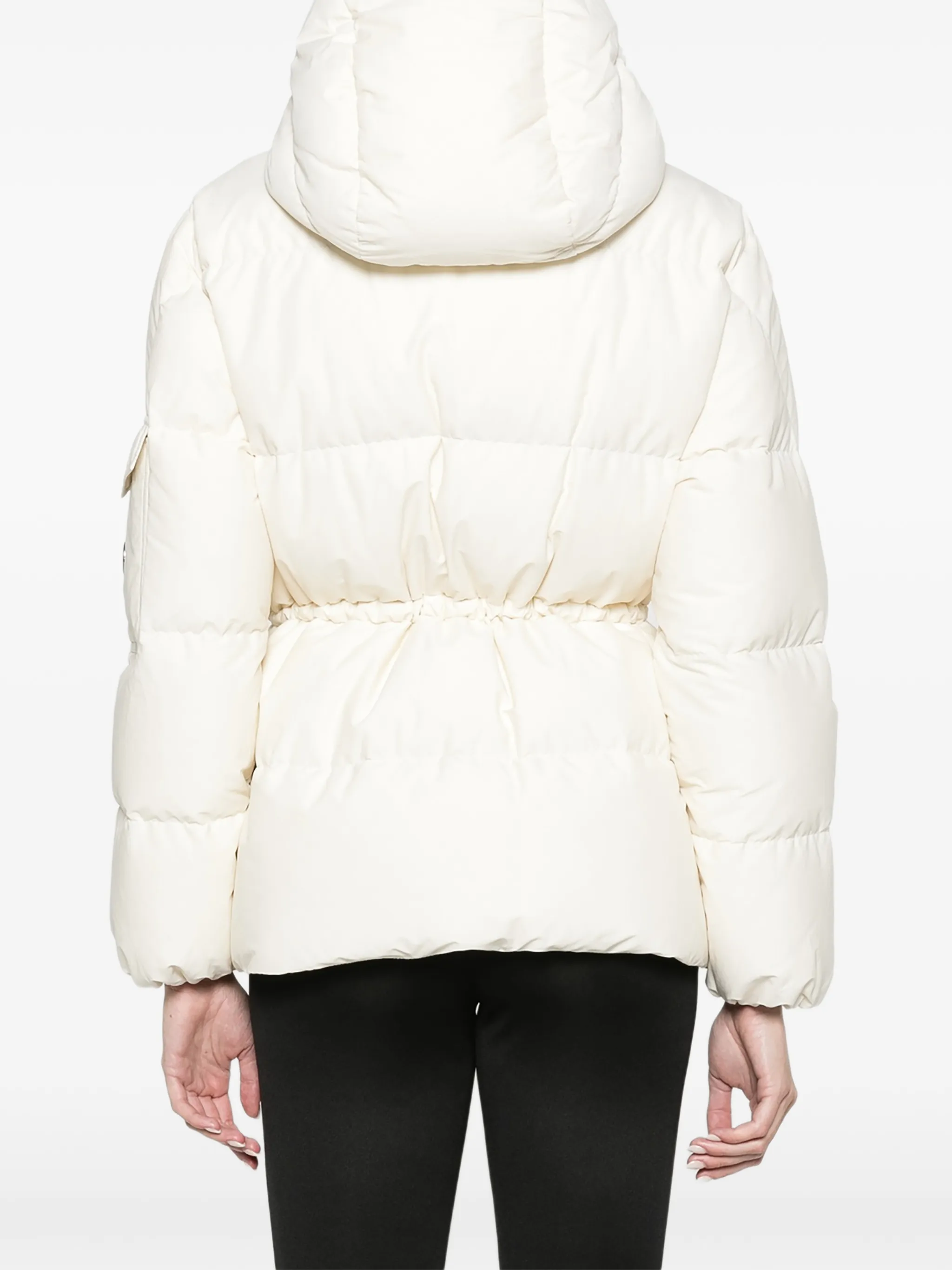 Himalaya hooded short down jacket