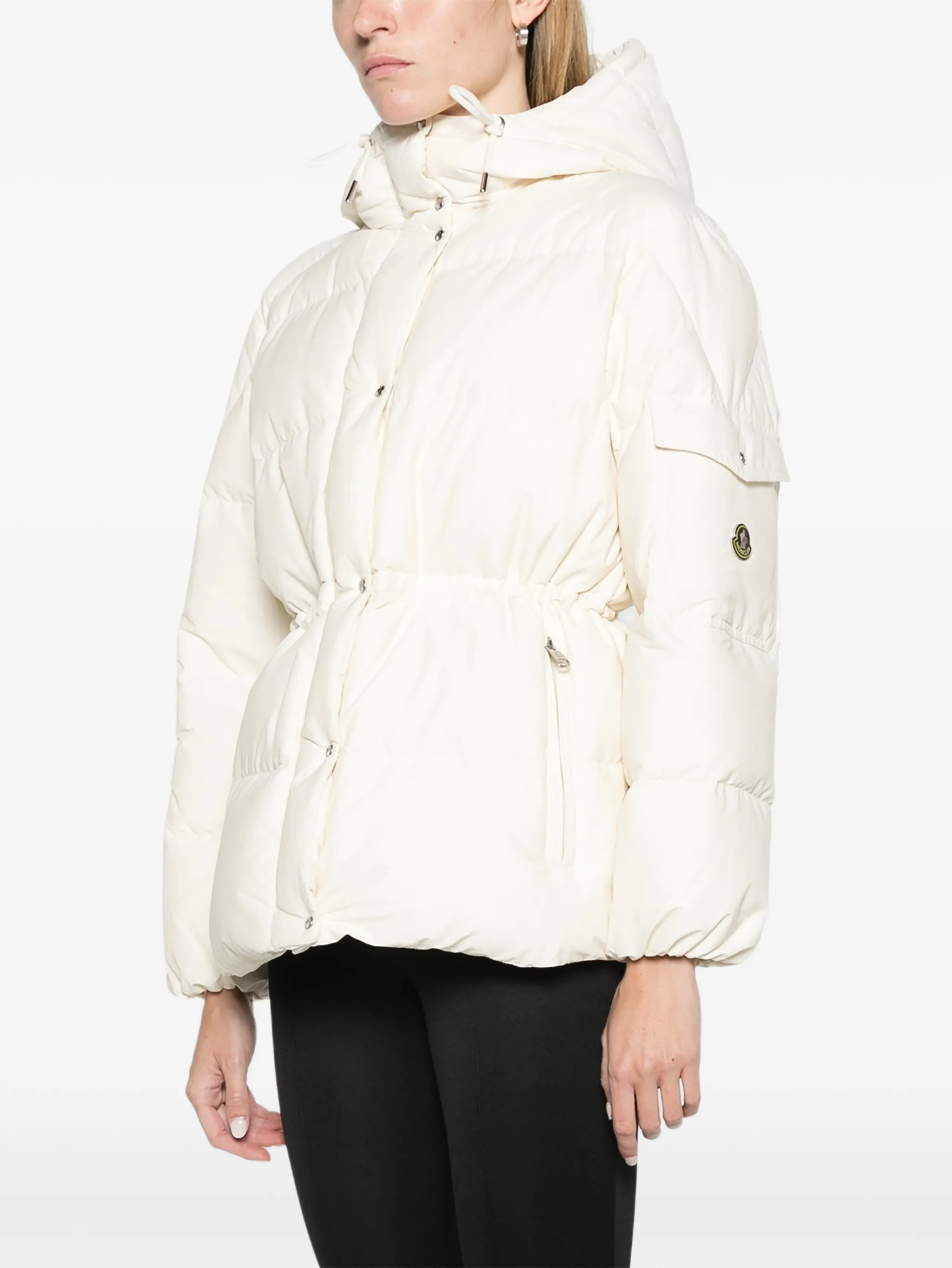 Himalaya hooded short down jacket