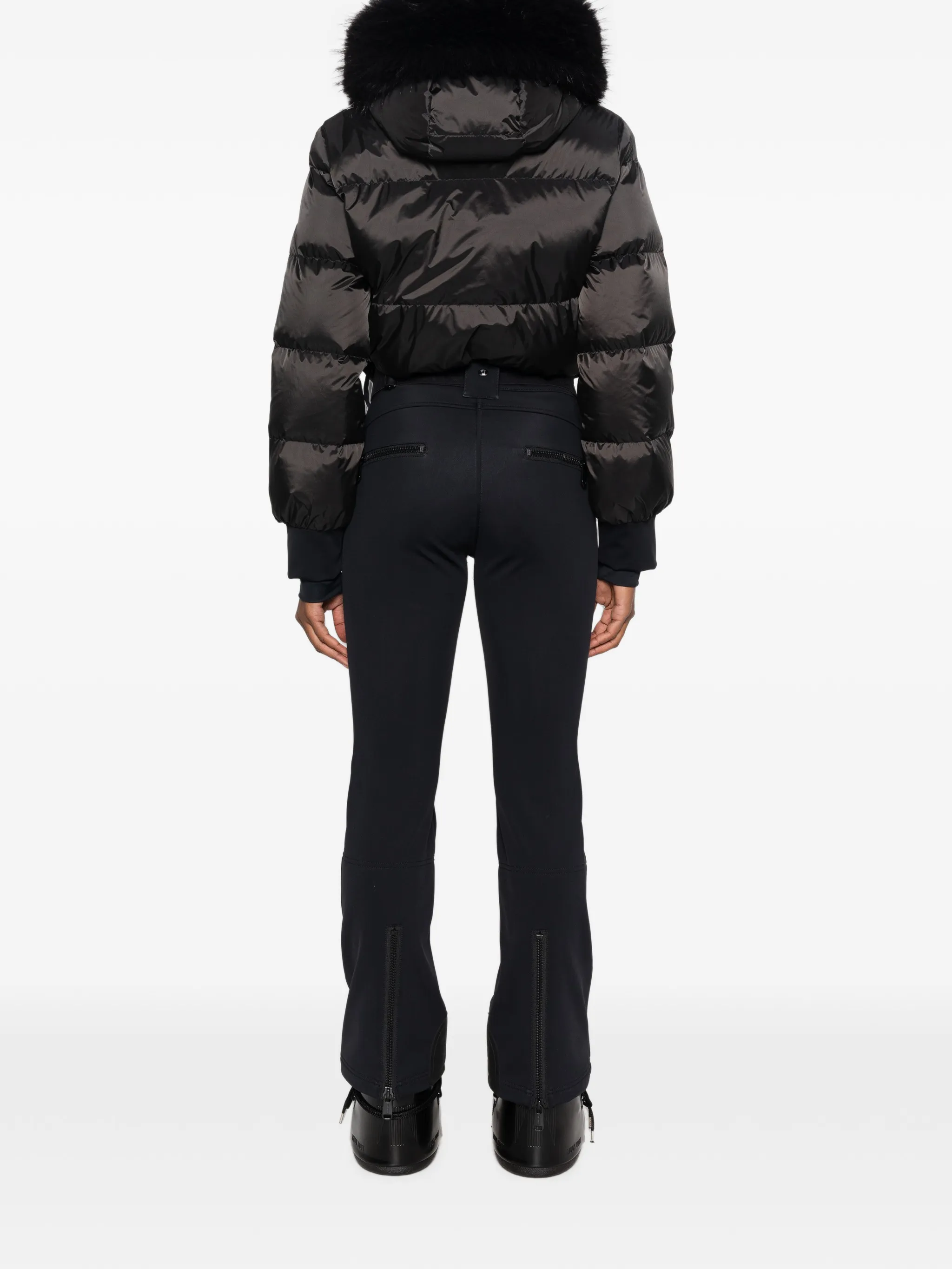 Sayaka faux-fur-trim ski suit