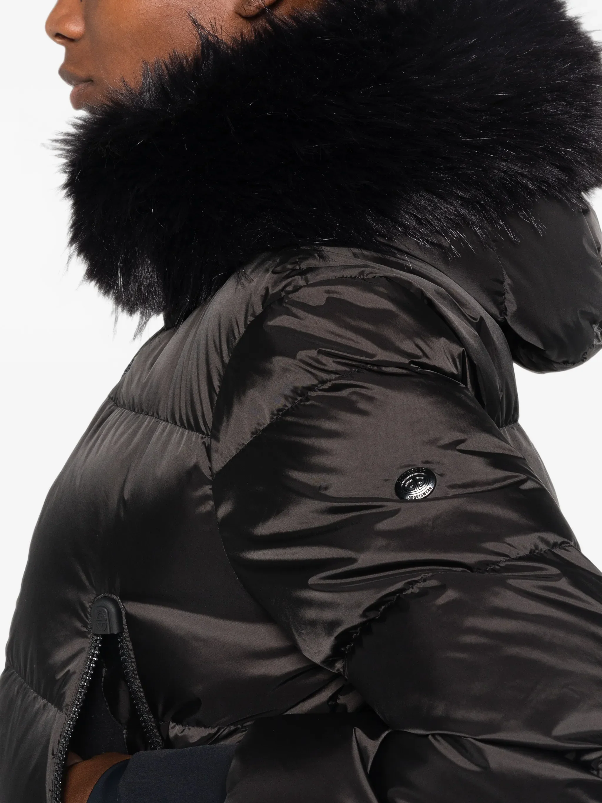 Sayaka faux-fur-trim ski suit