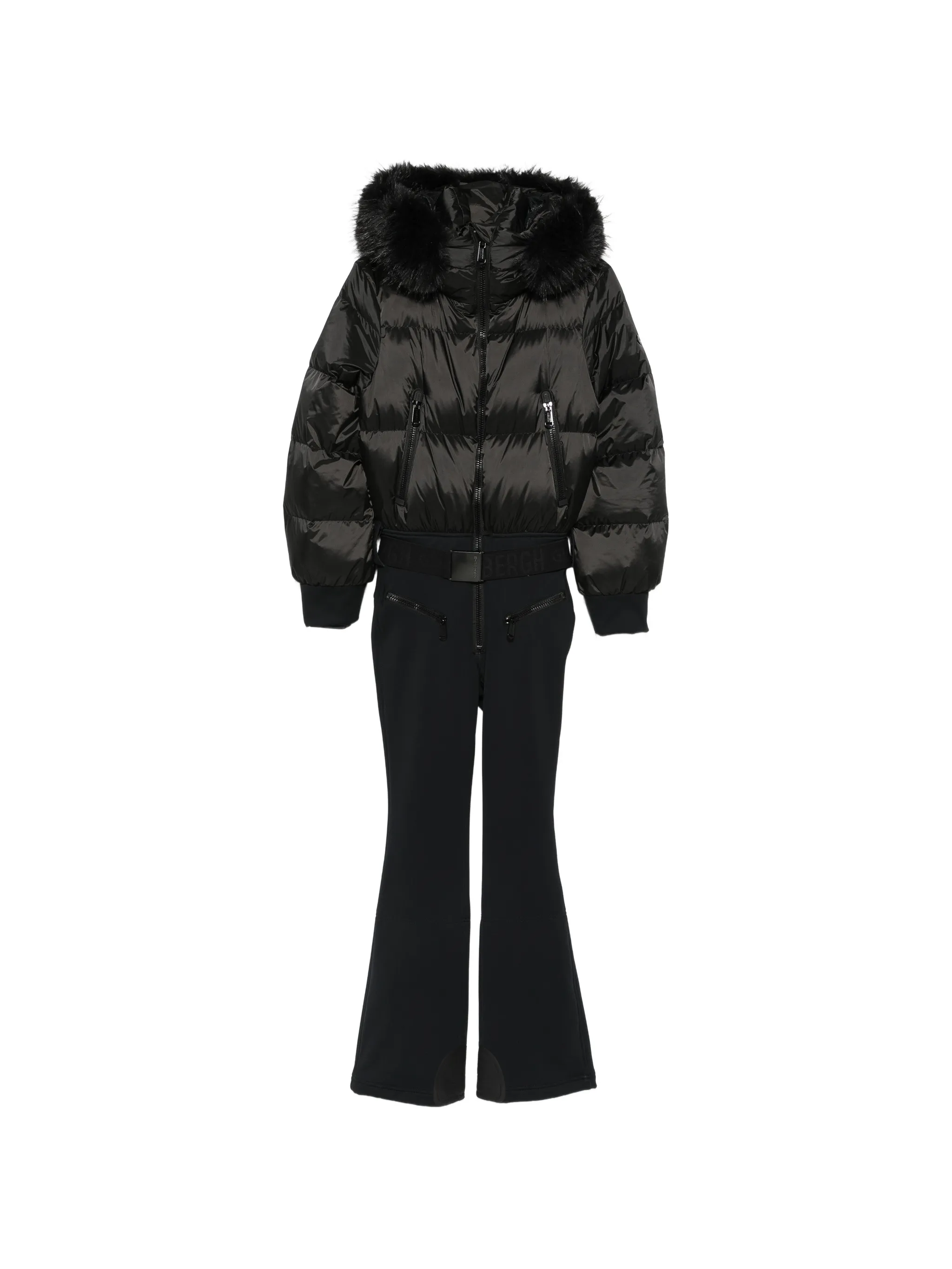 Sayaka faux-fur-trim ski suit