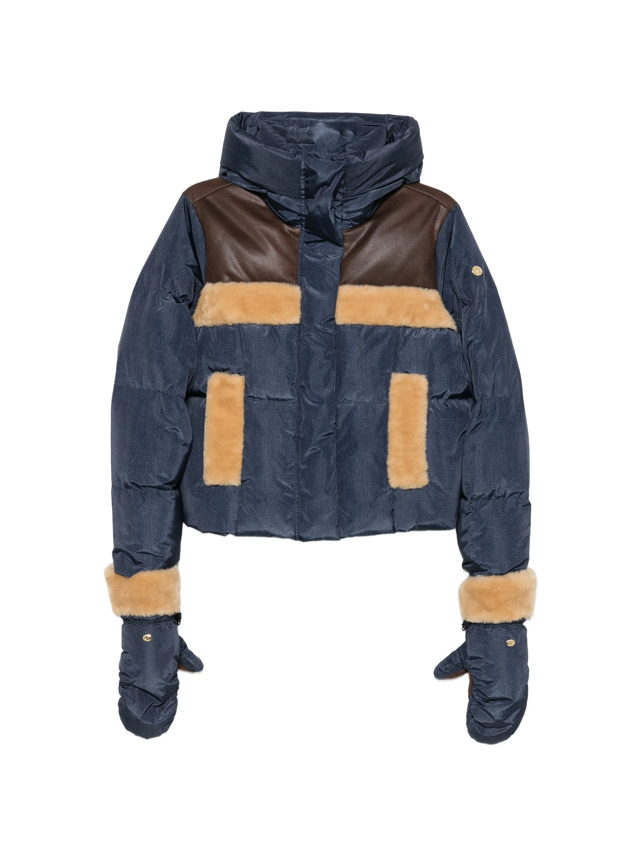 Kori shearling-trimmed ski jacket