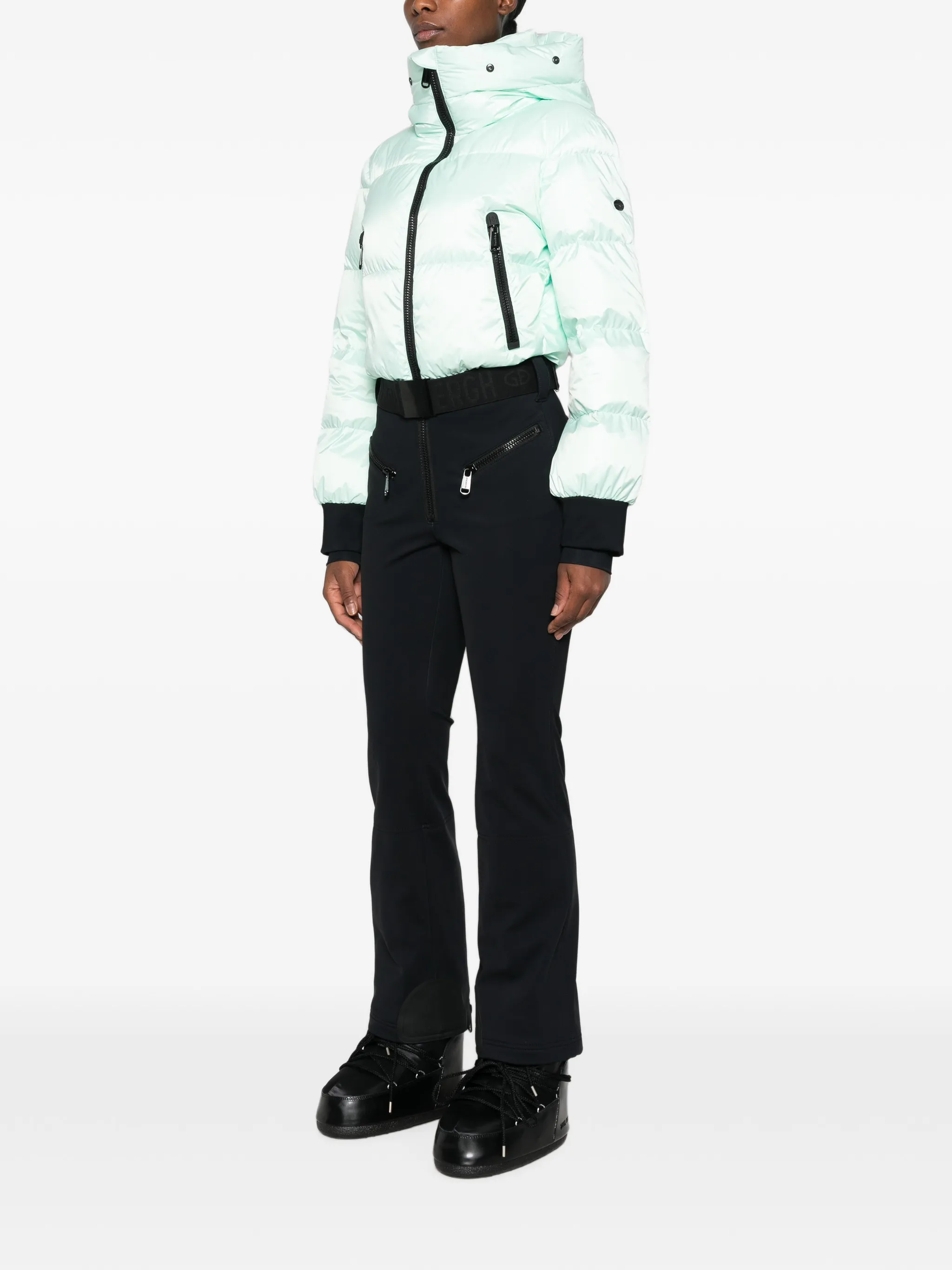 Sayaka hooded puffer ski suit