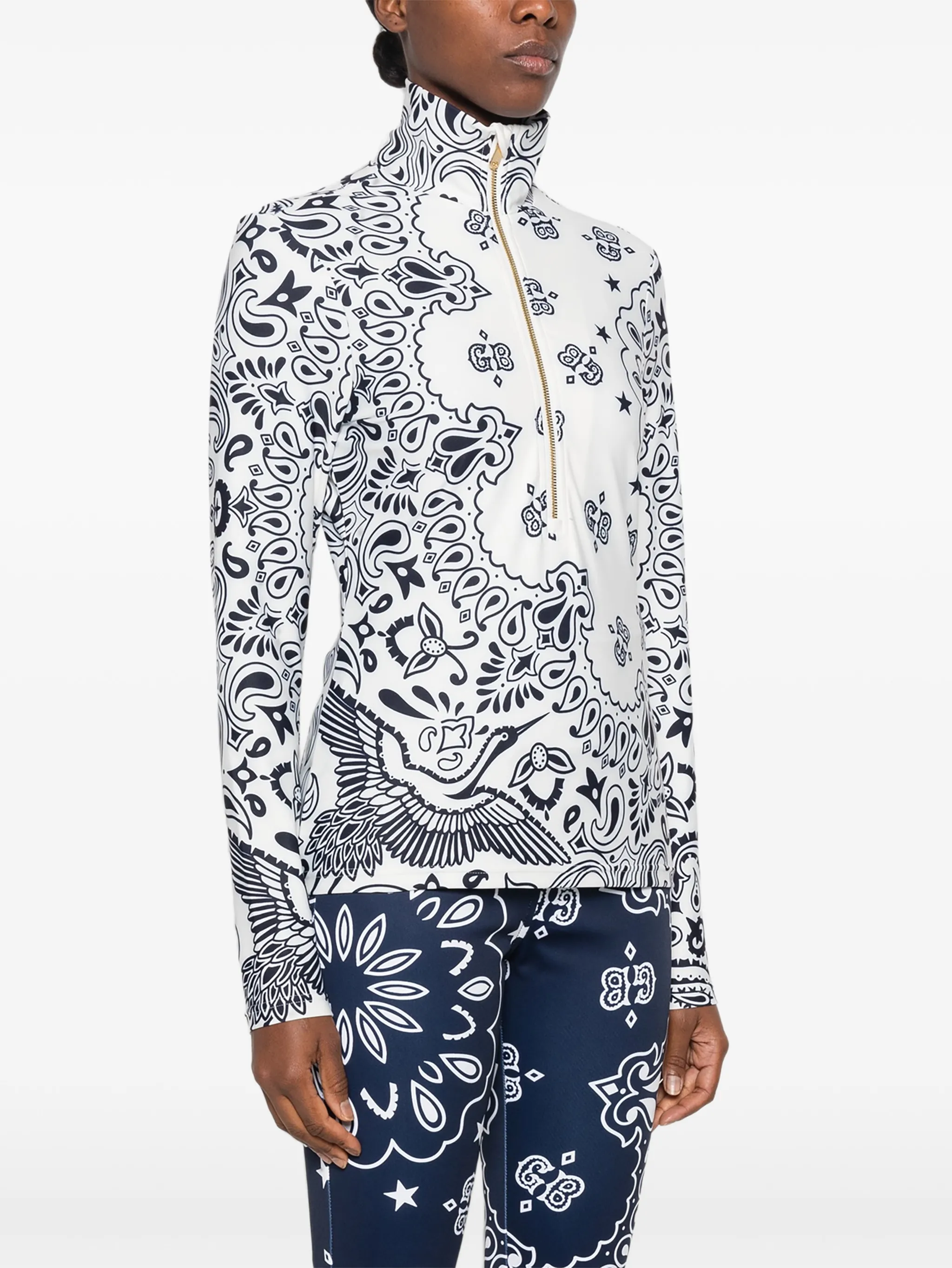 Toriko bandana-print top