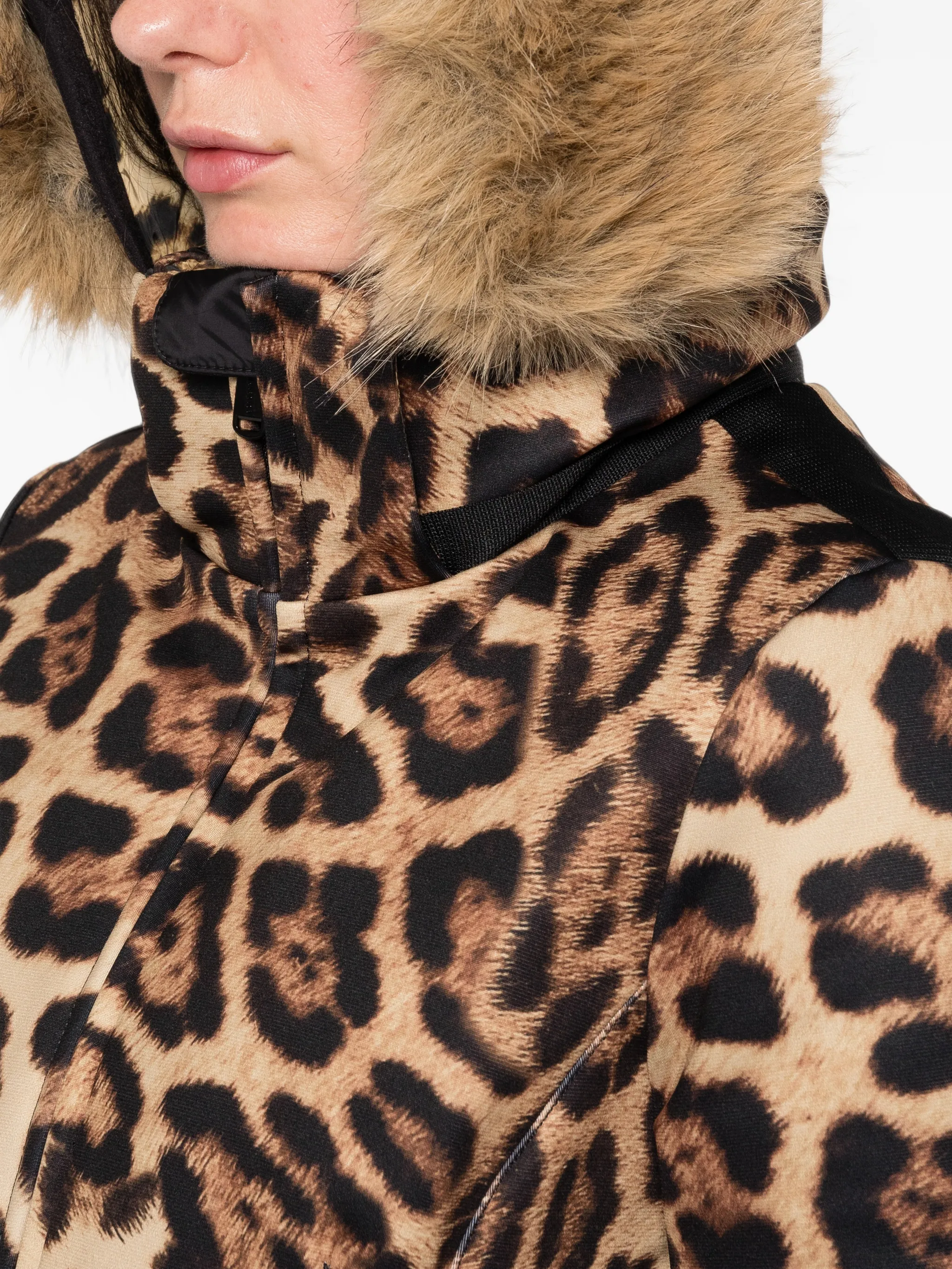 Jagger leopard-print ski jacket