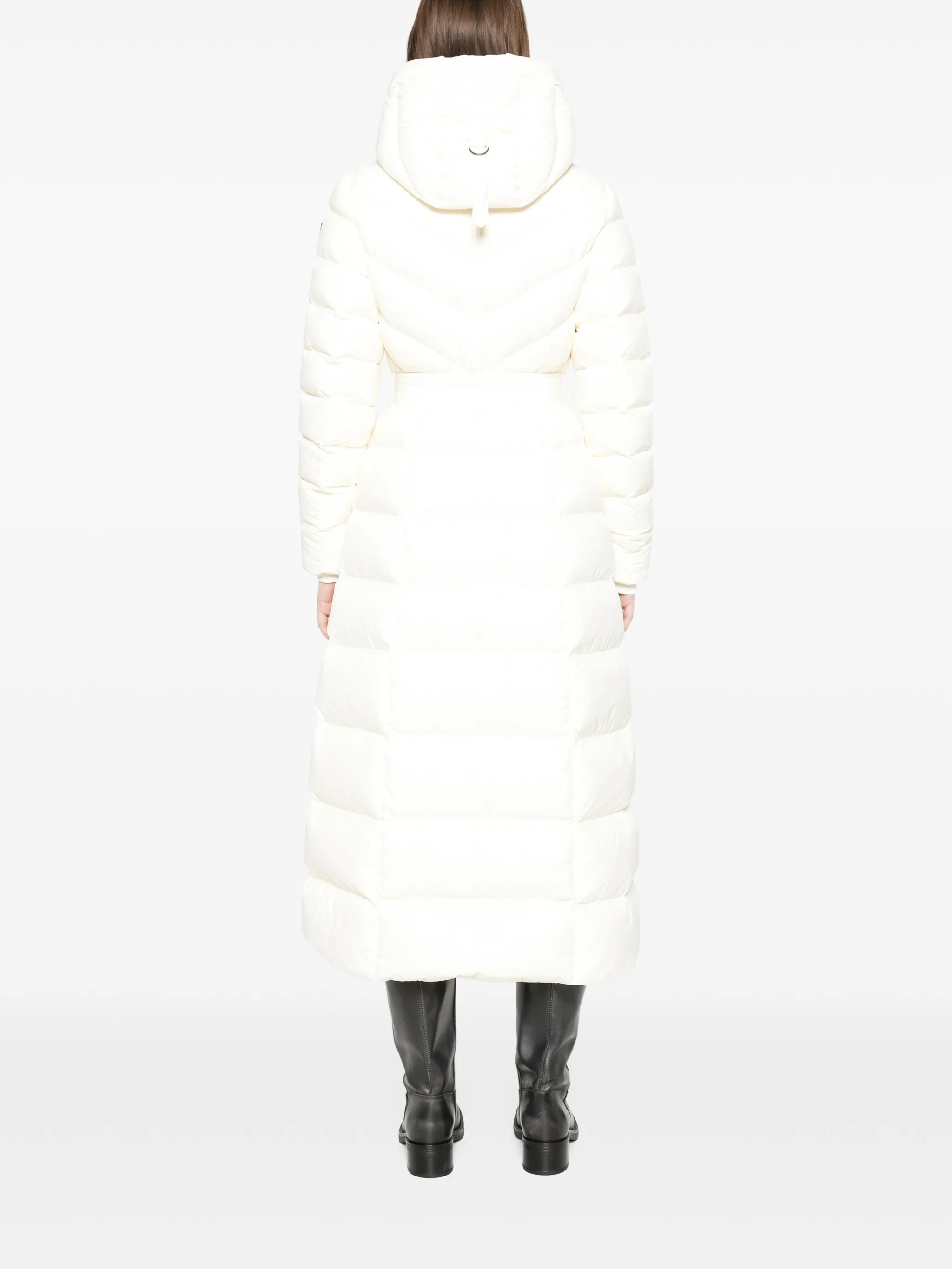 Calina lustrous down maxi coat