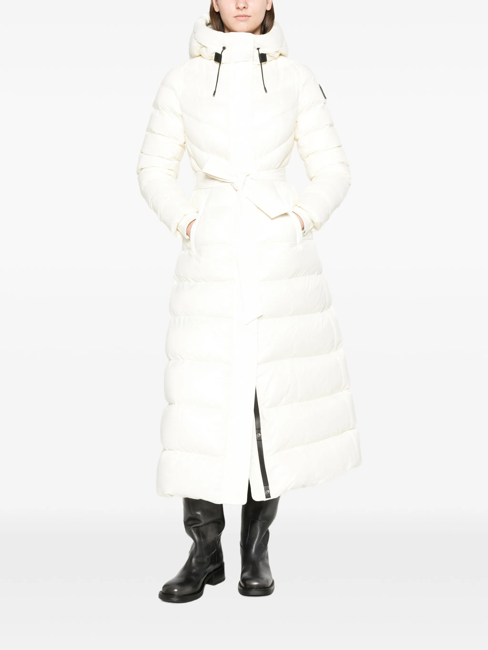 Calina lustrous down maxi coat