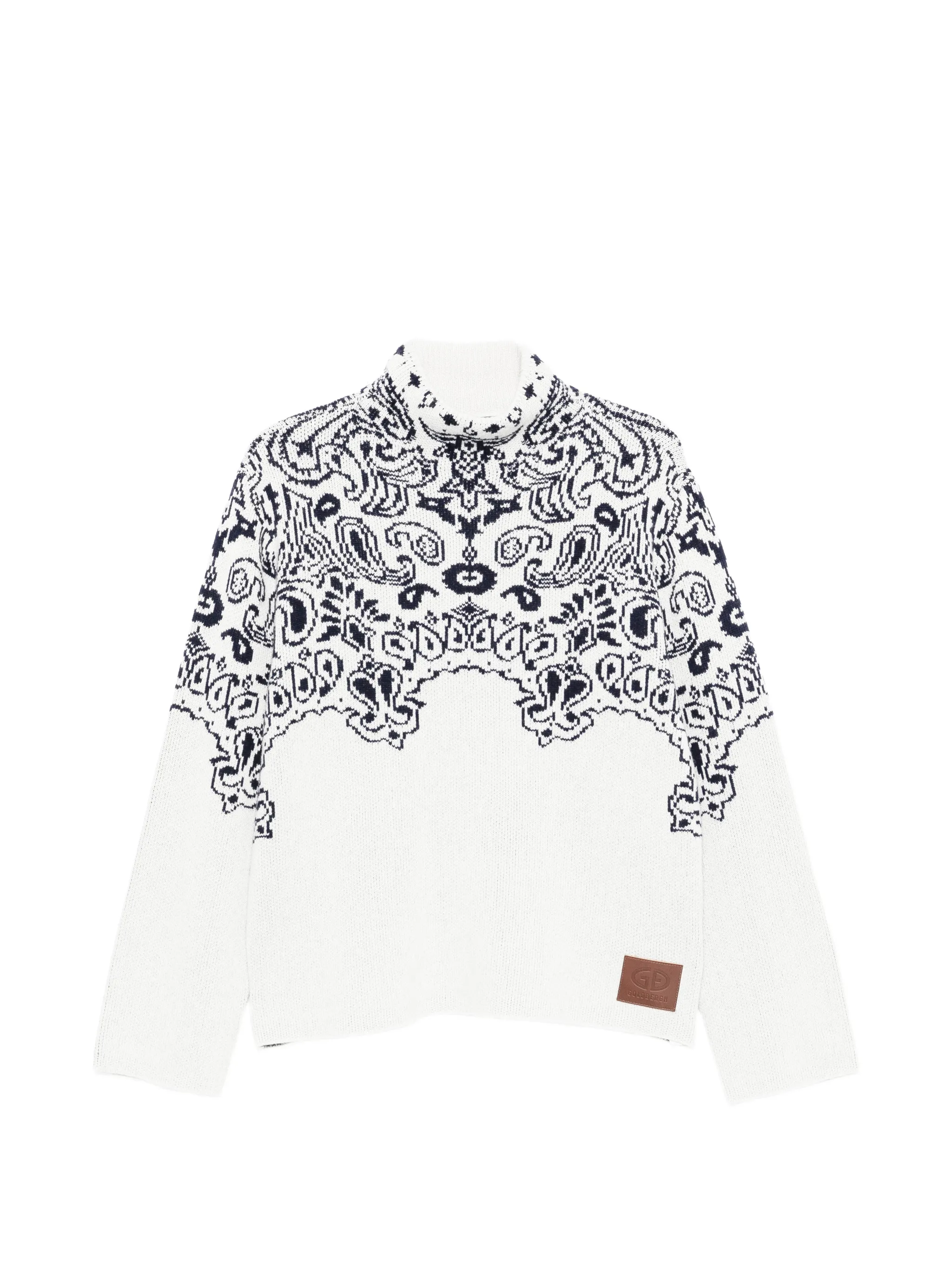 Anshin paisley-pattern sweater