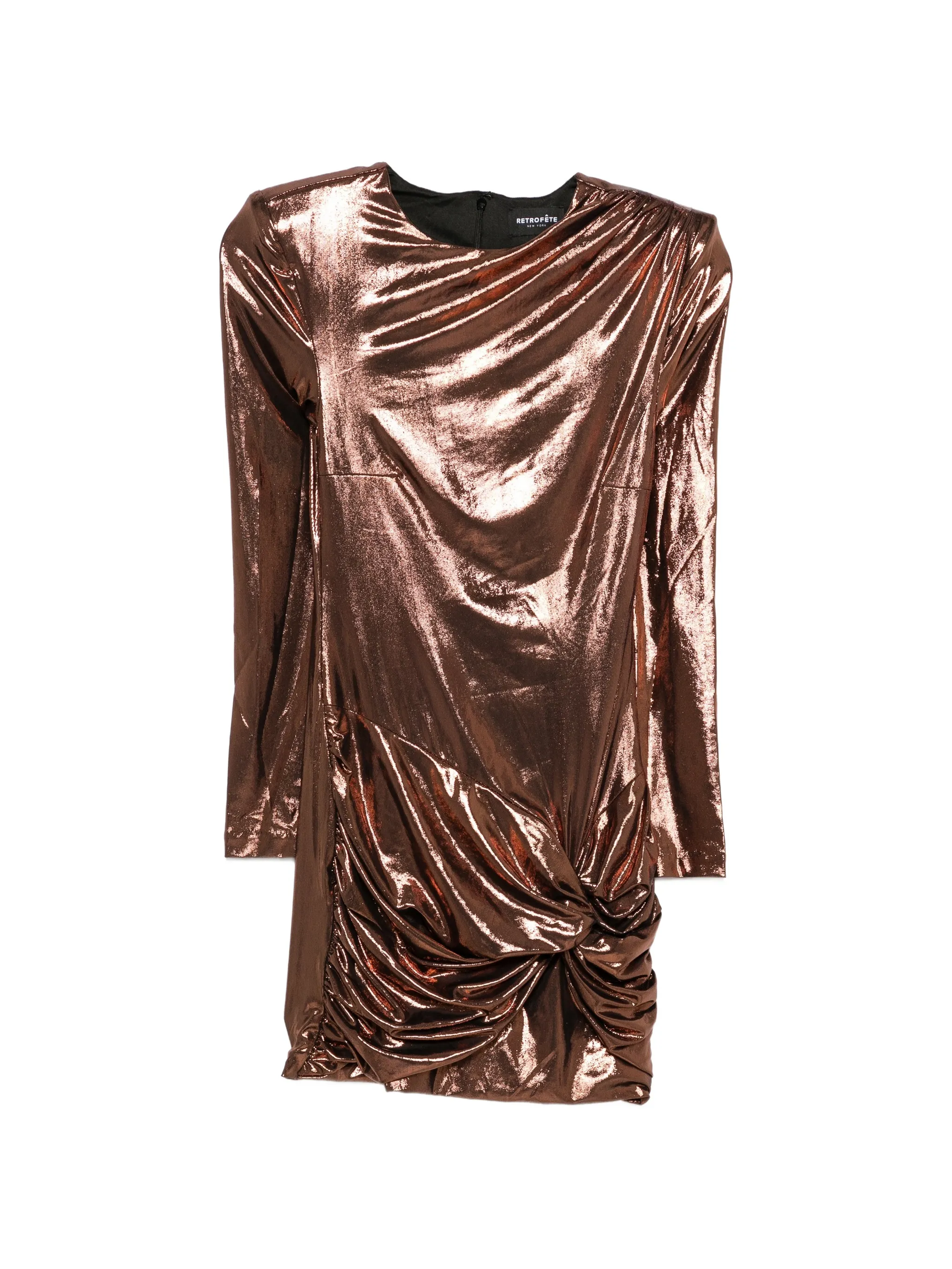 Millee shoulder-pad mini dress