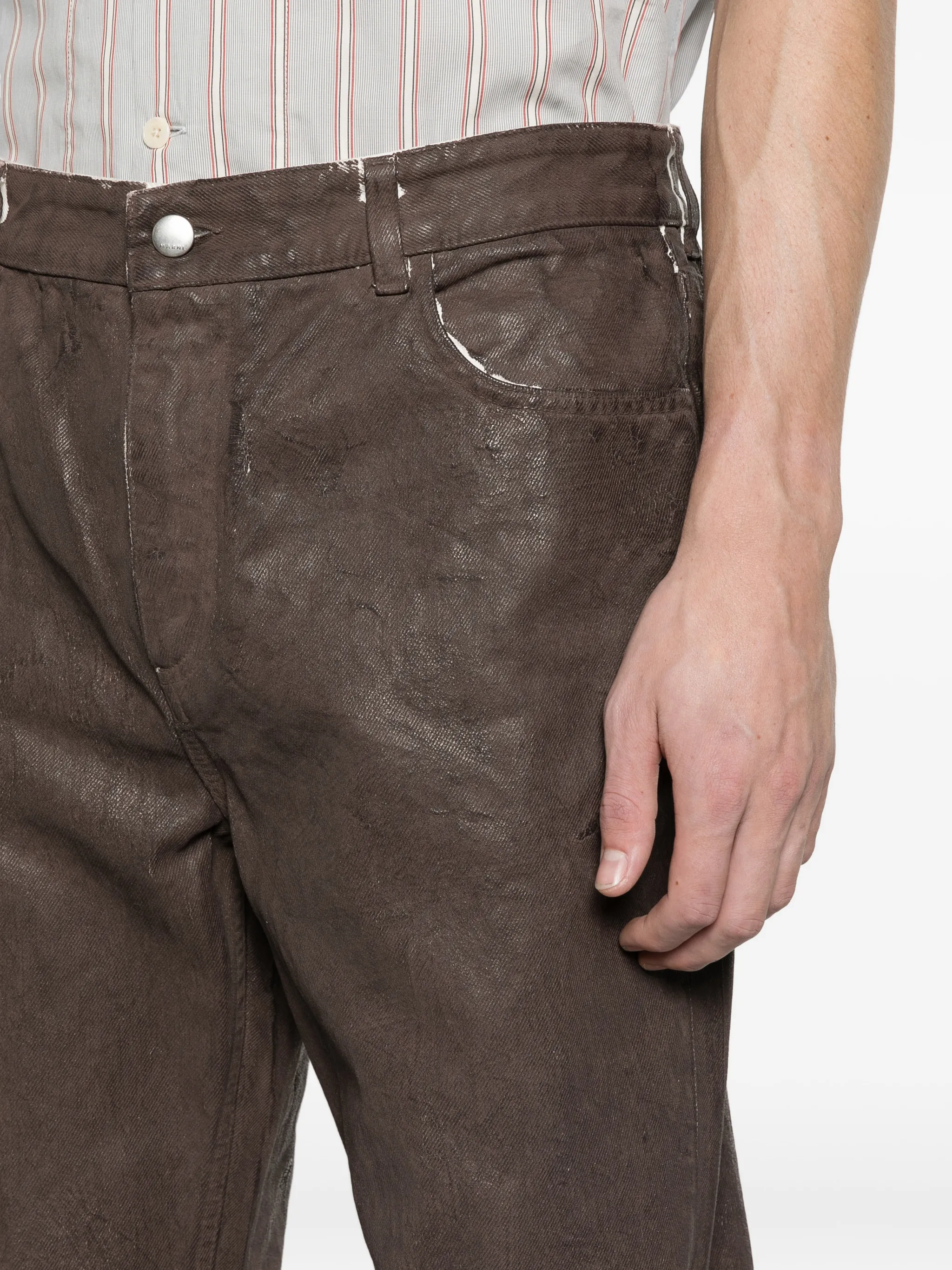 coated jeans