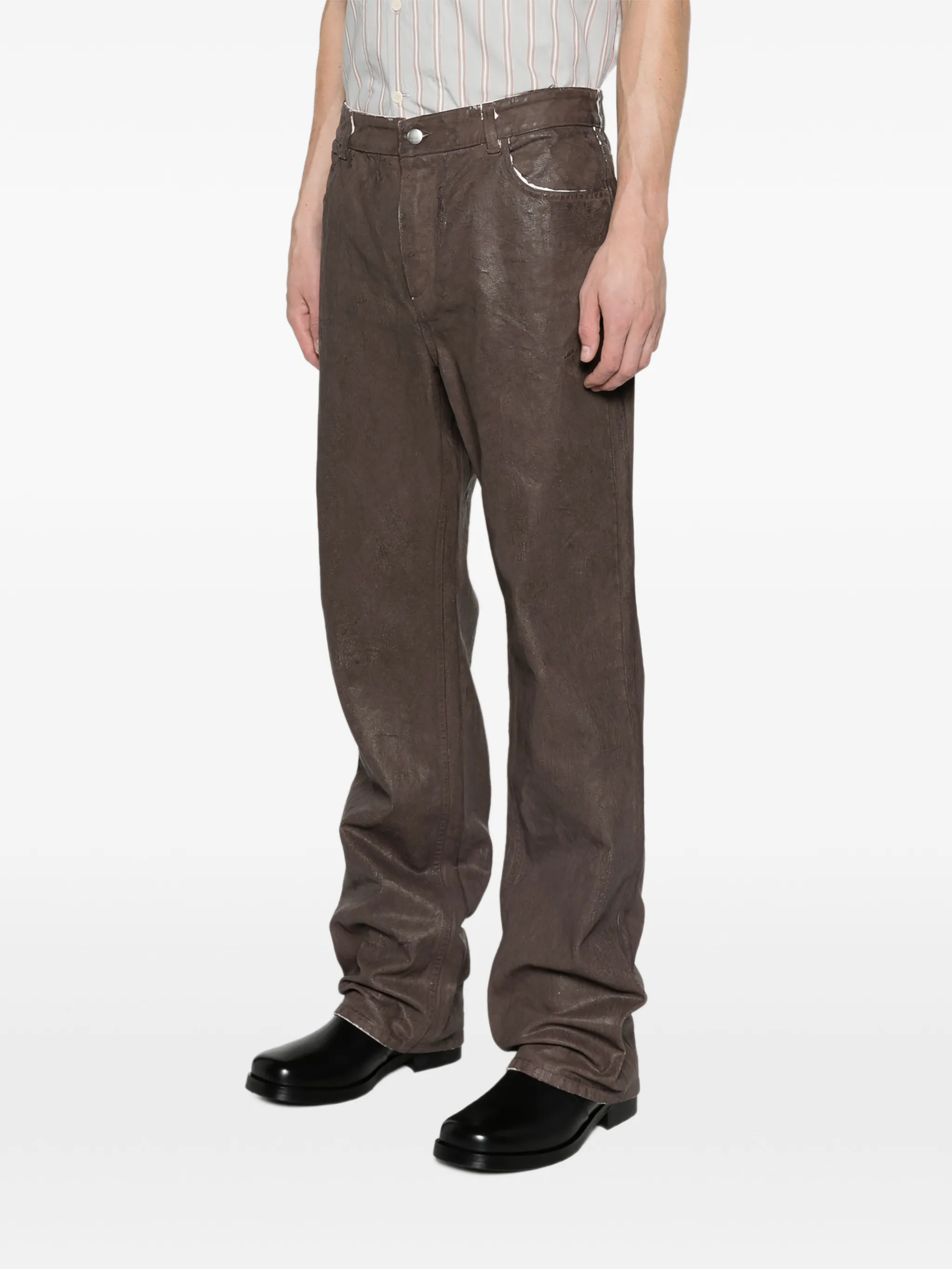coated jeans