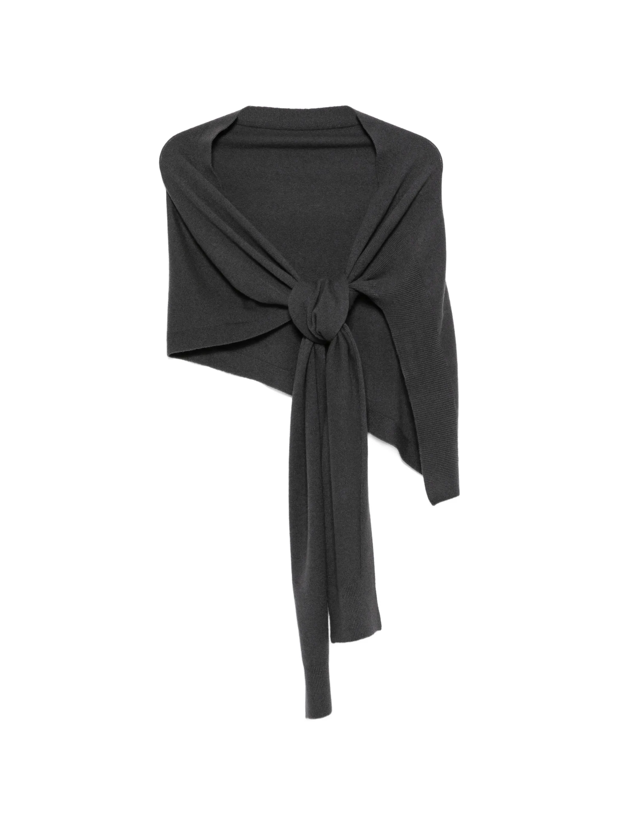 draped scarf in cashmere