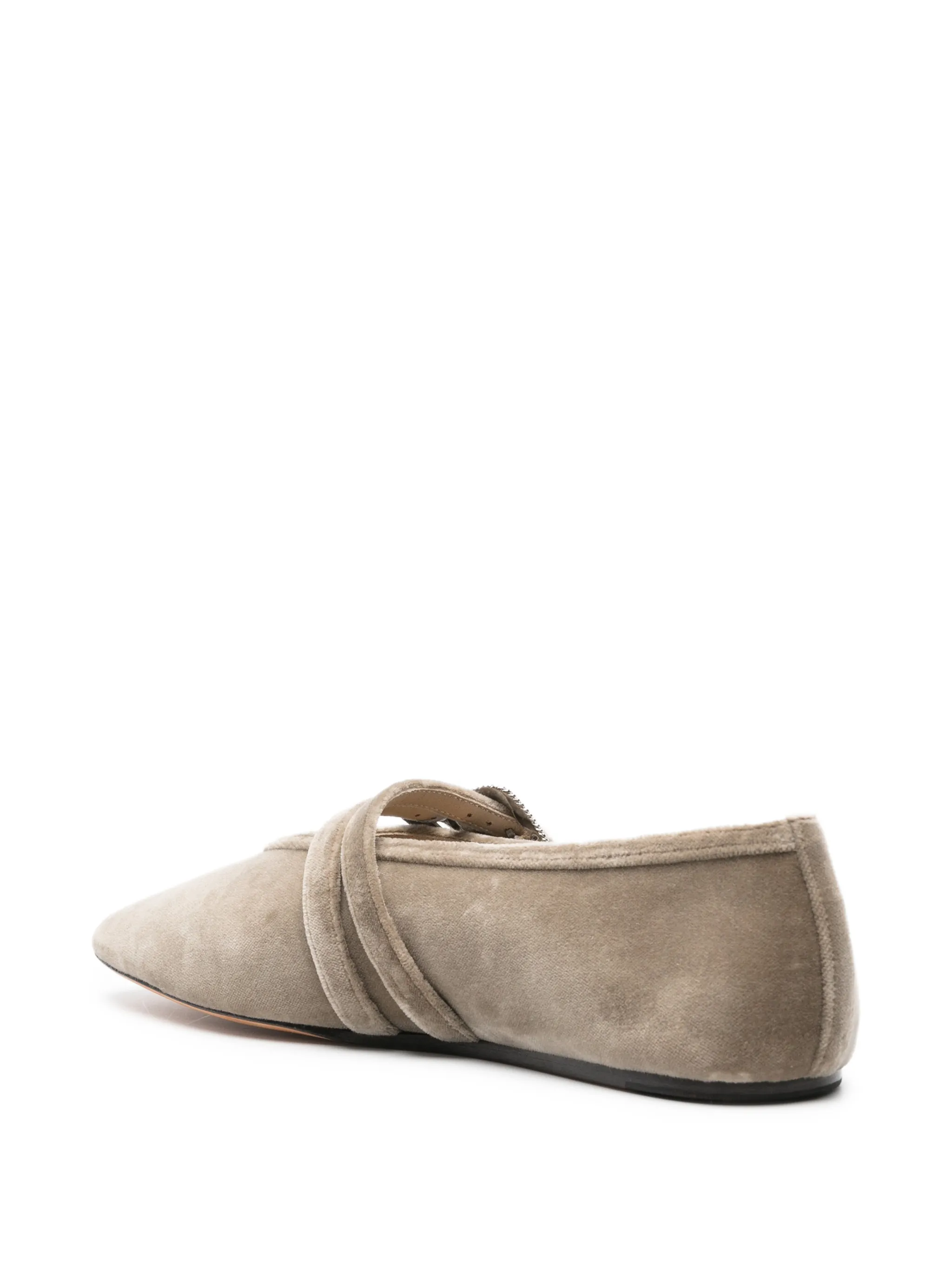 Claudia velvet ballet flats
