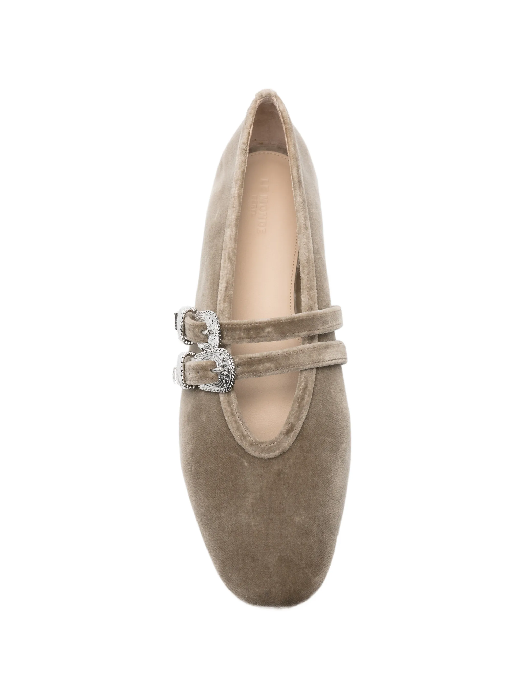 Claudia velvet ballet flats