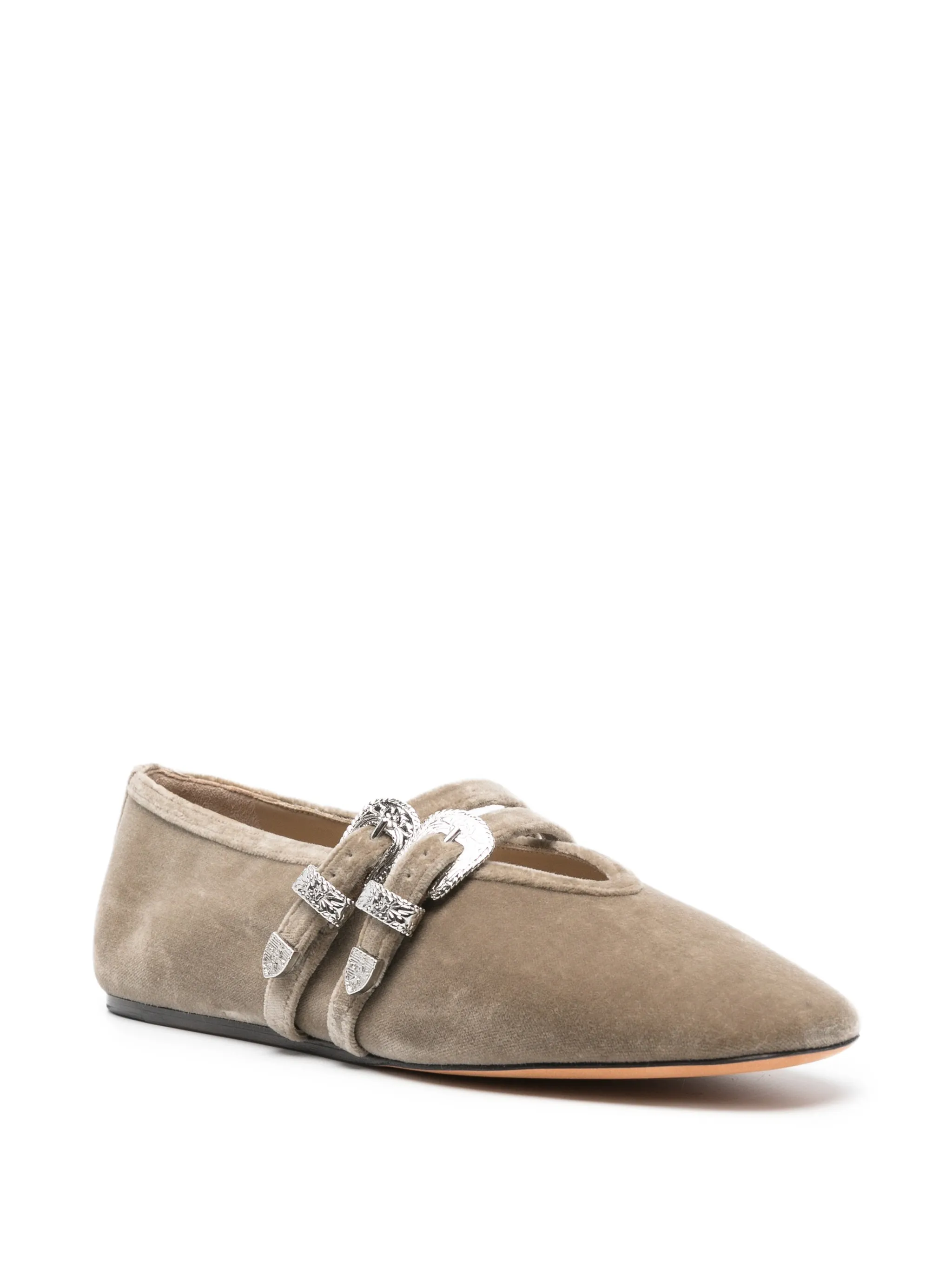 Claudia velvet ballet flats
