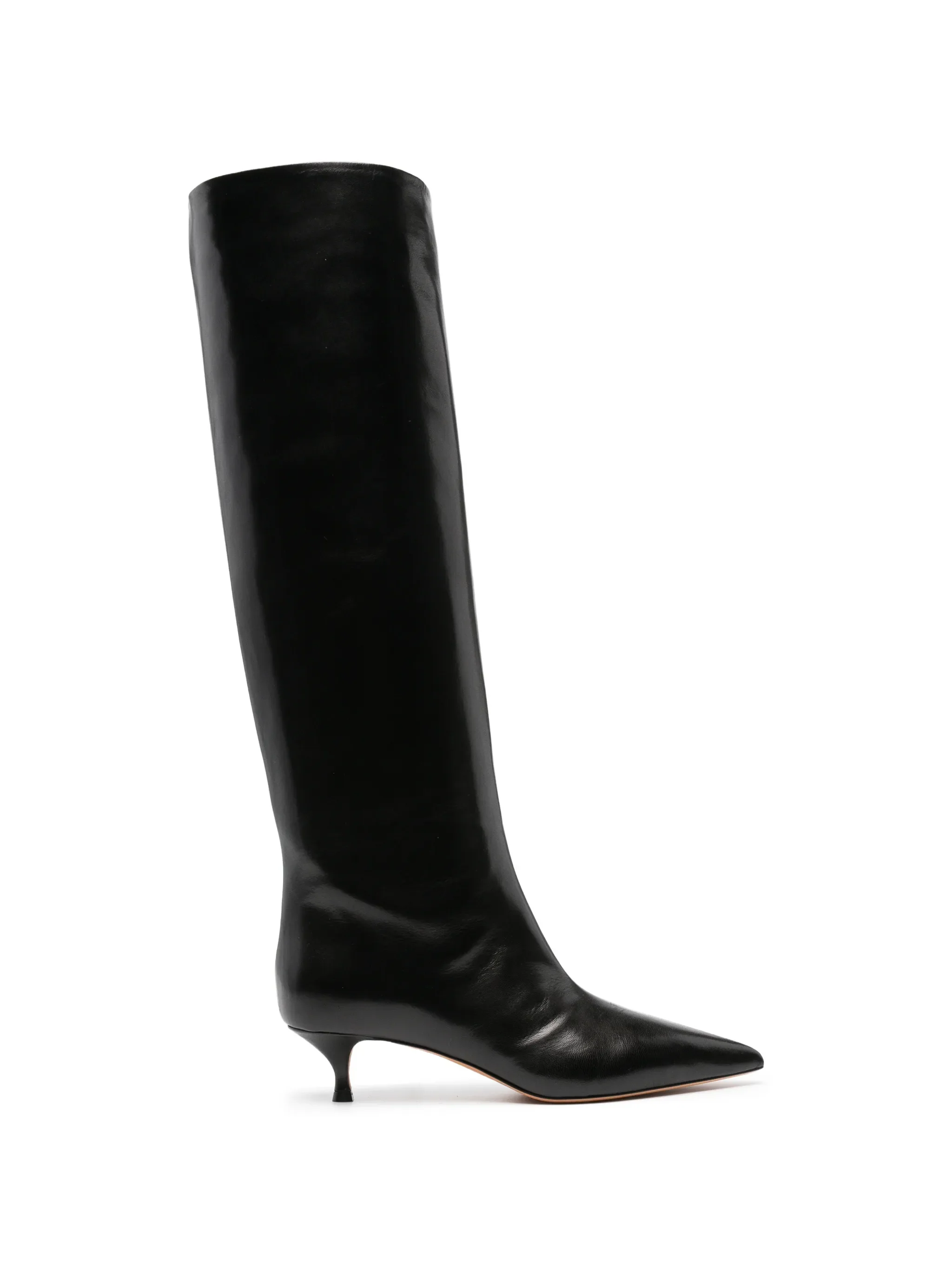 Babouche leather boots