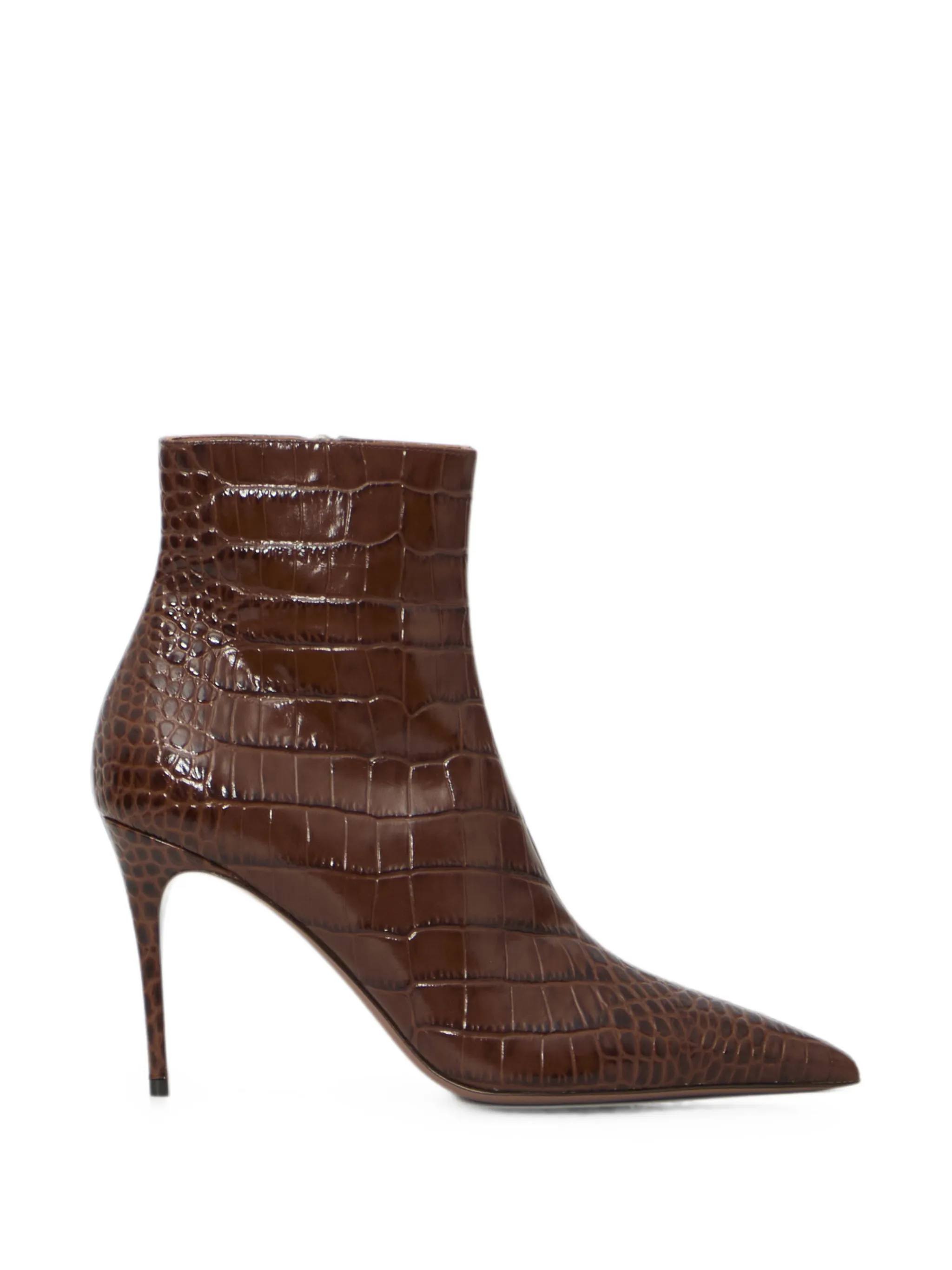 Vera 85 crocodile-print ankle boots