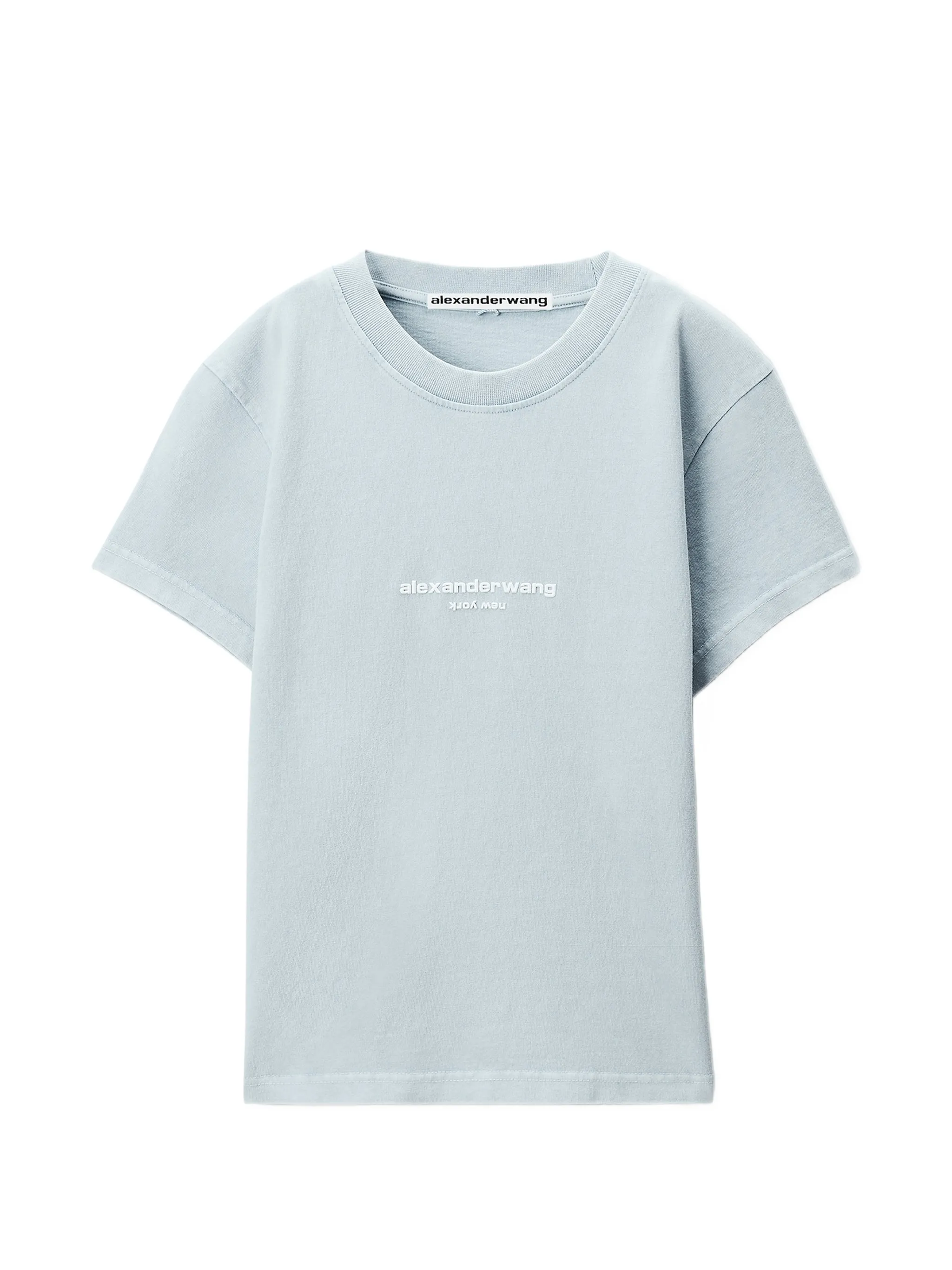 logo-print shrunken short-sleeve T-shirt