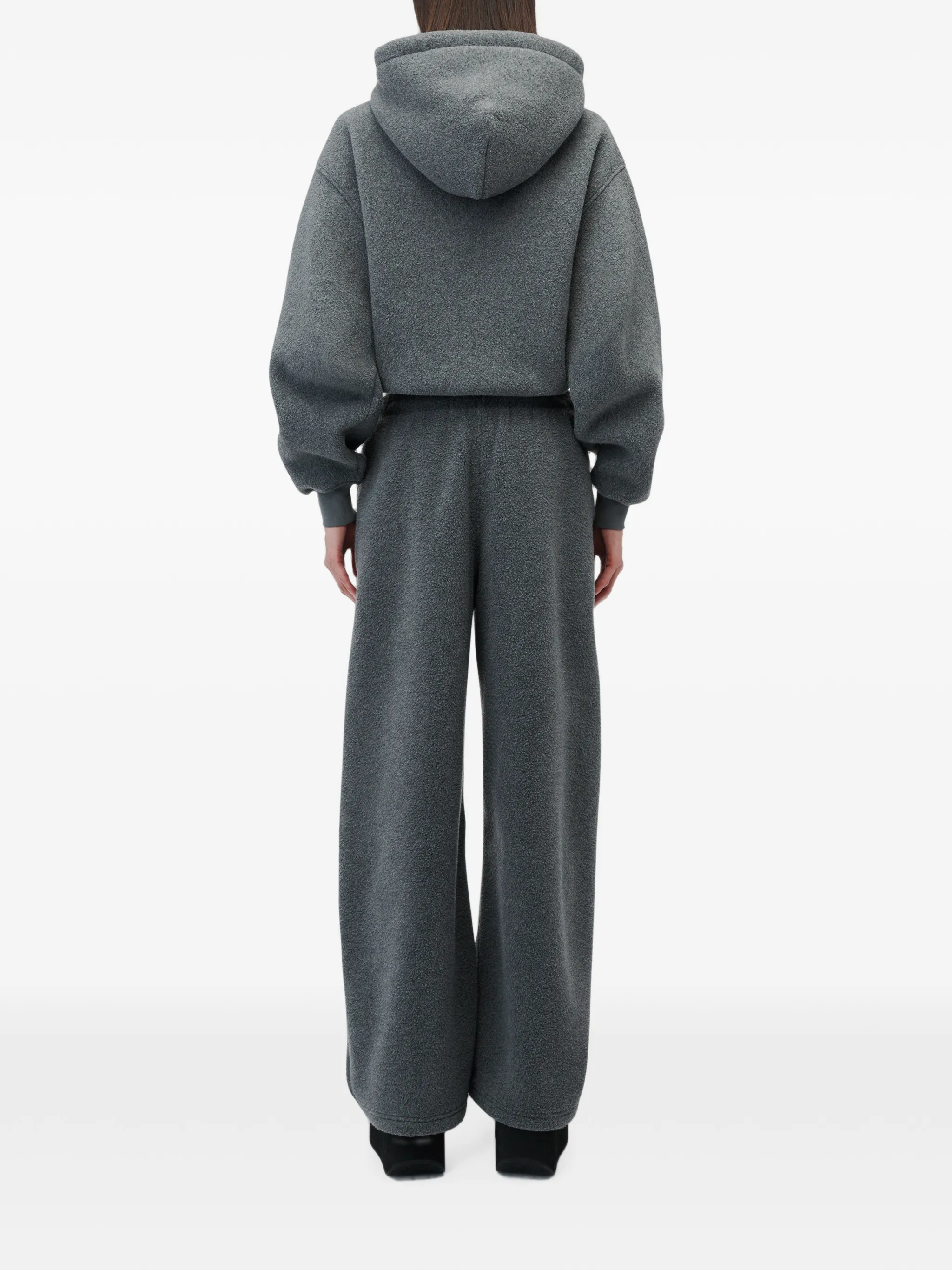 mid-rise track pant w/ rhinestone drawcord