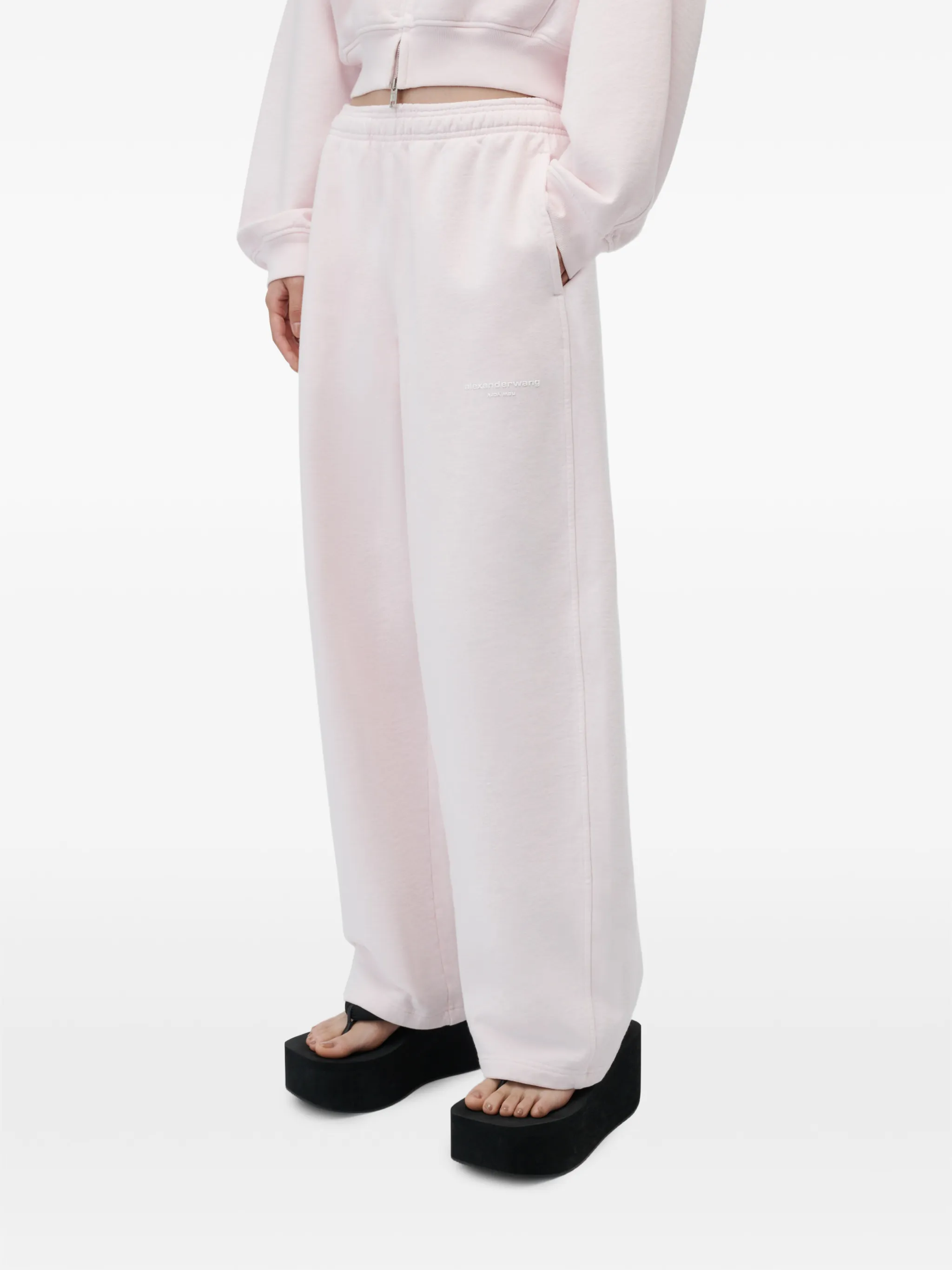 logo print mid-rise relaxed sweatpants