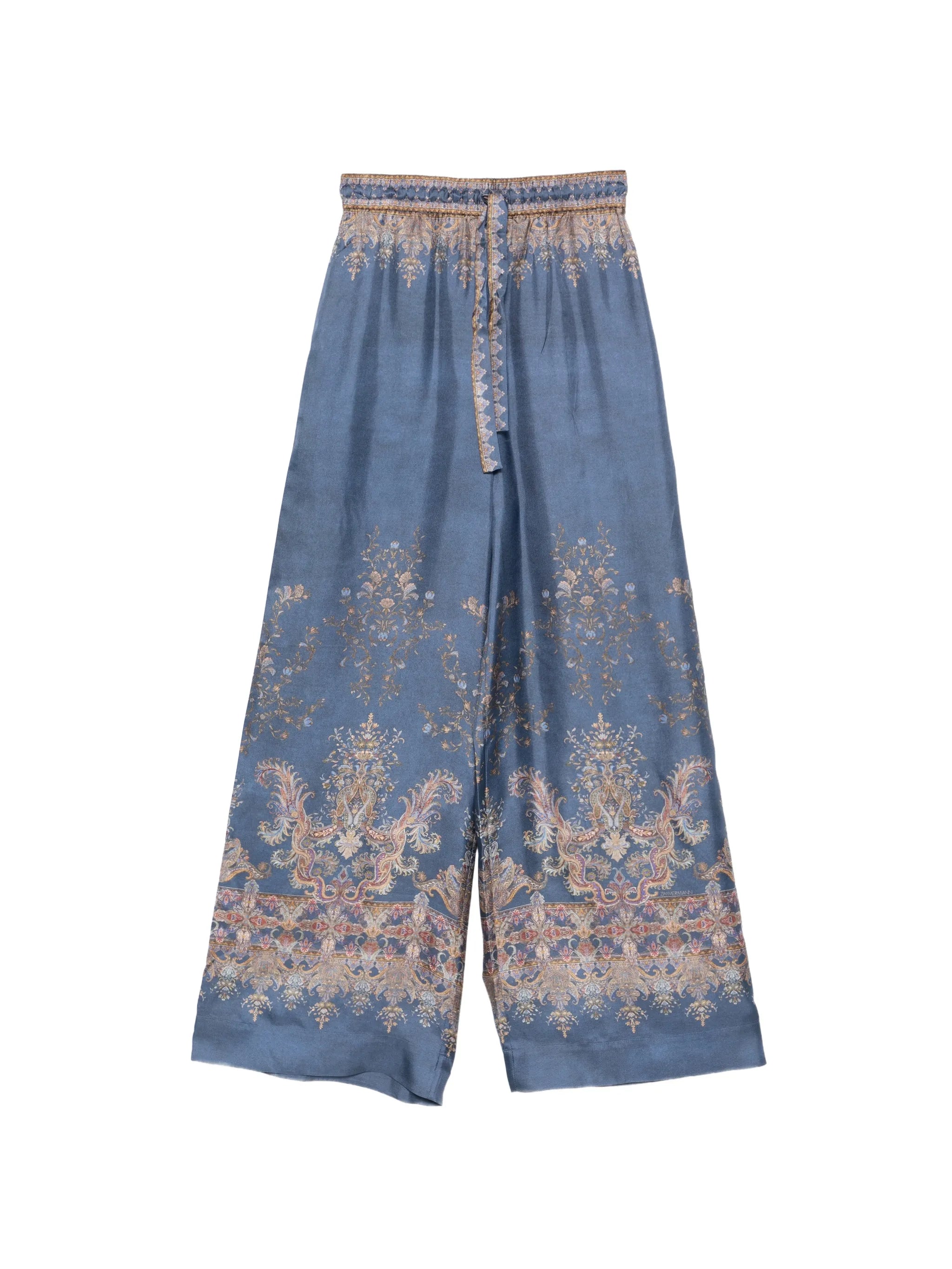Valiant paisley-print wide-leg trousers