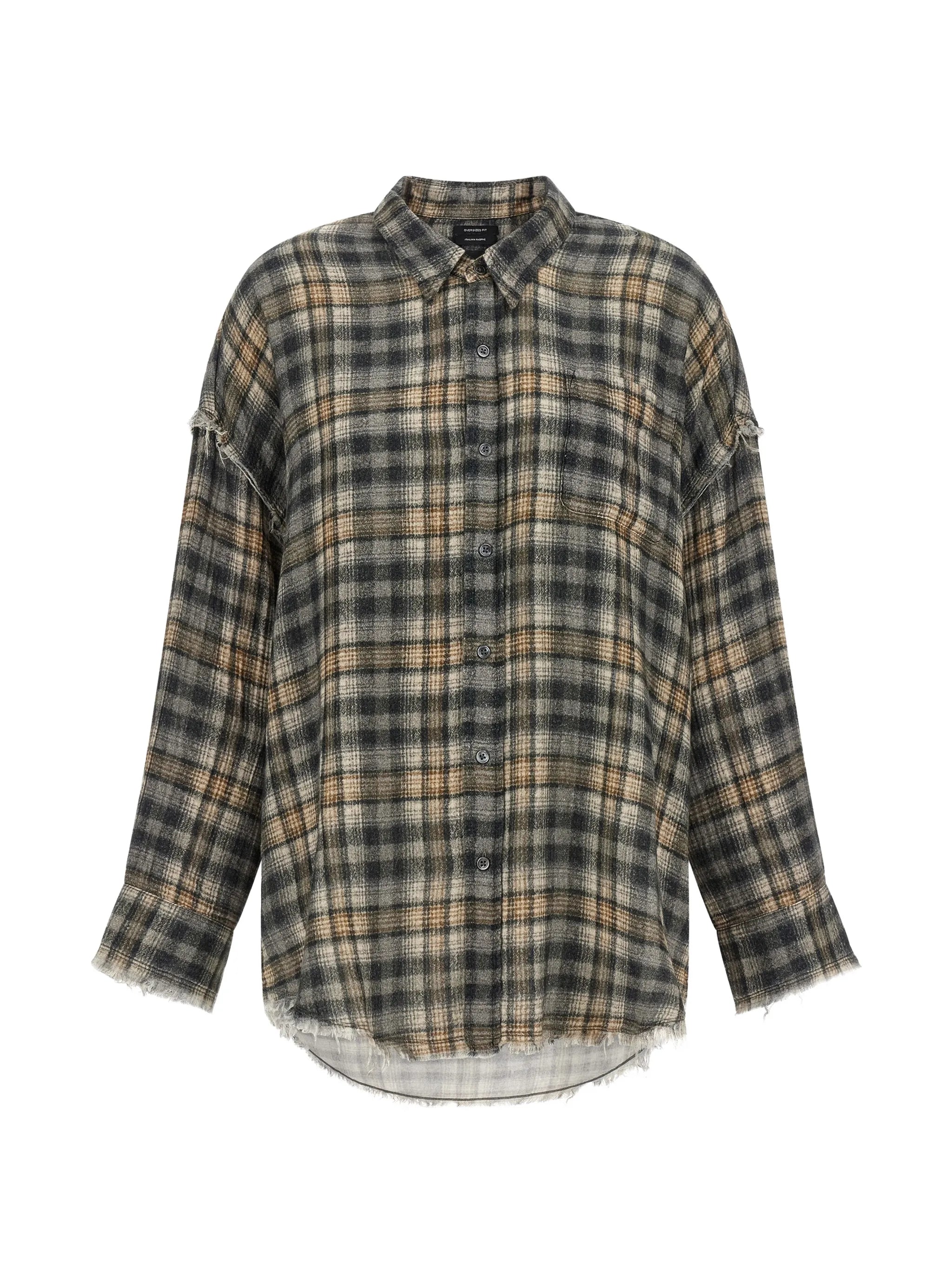 plaid-pattern shirt