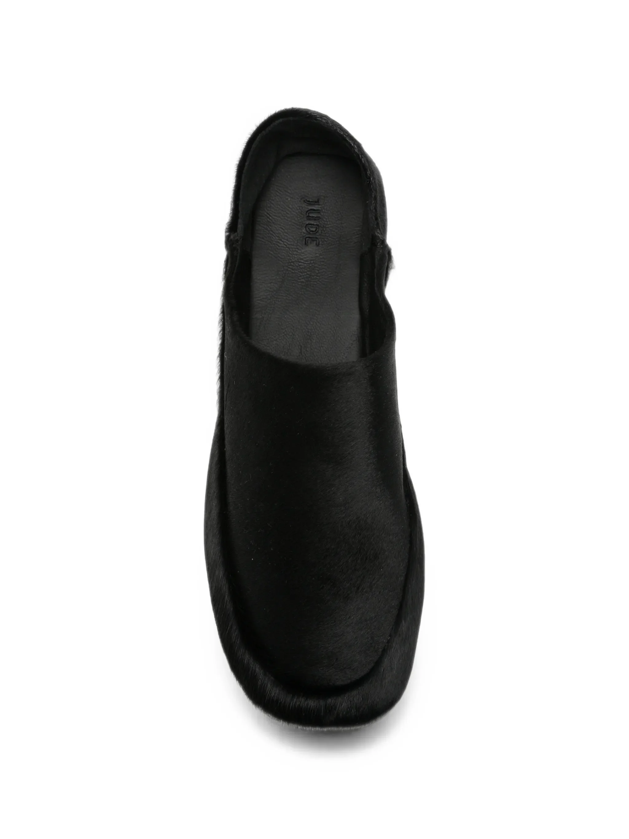 Floor pony hair slippers