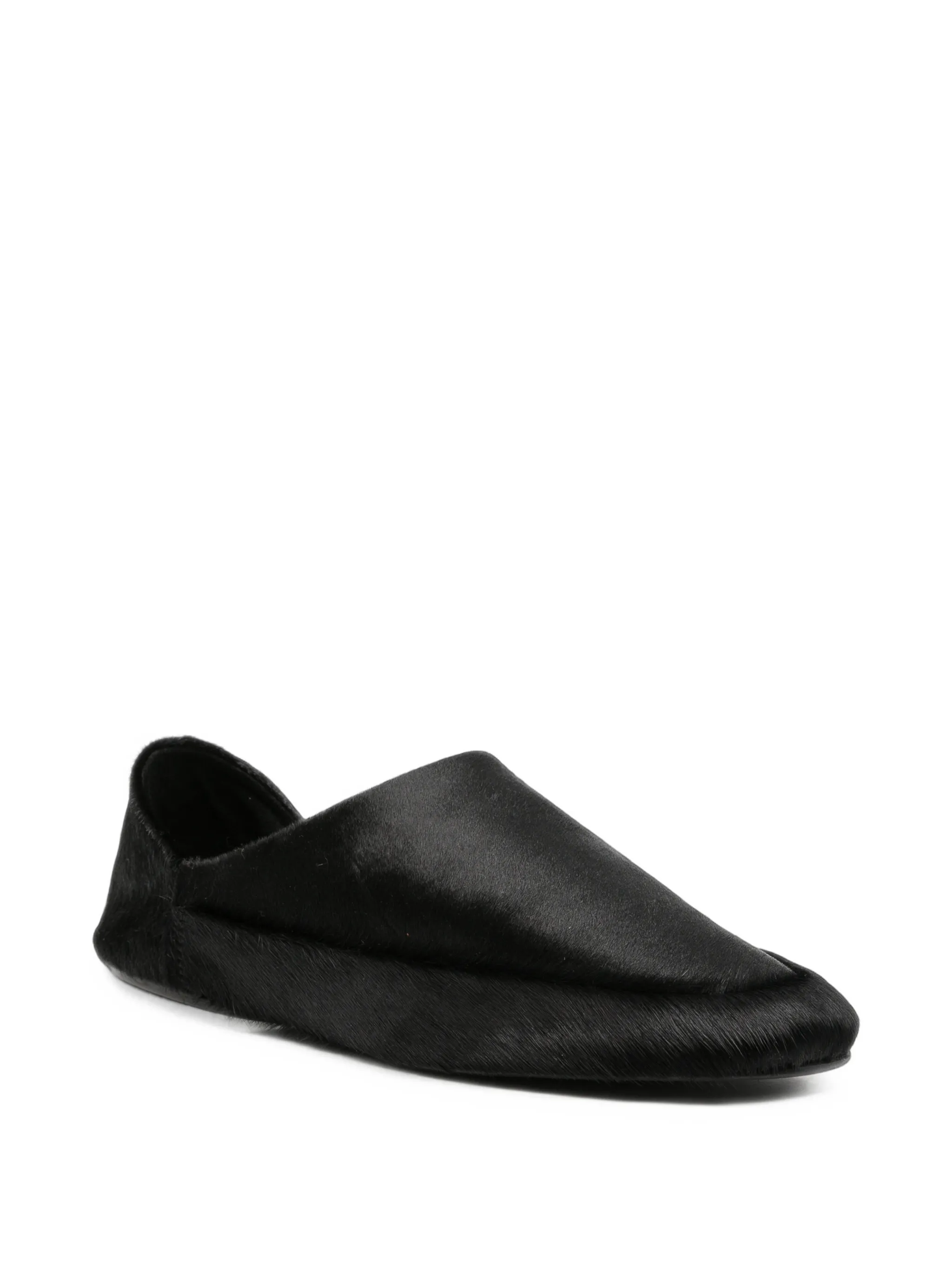 Floor pony hair slippers