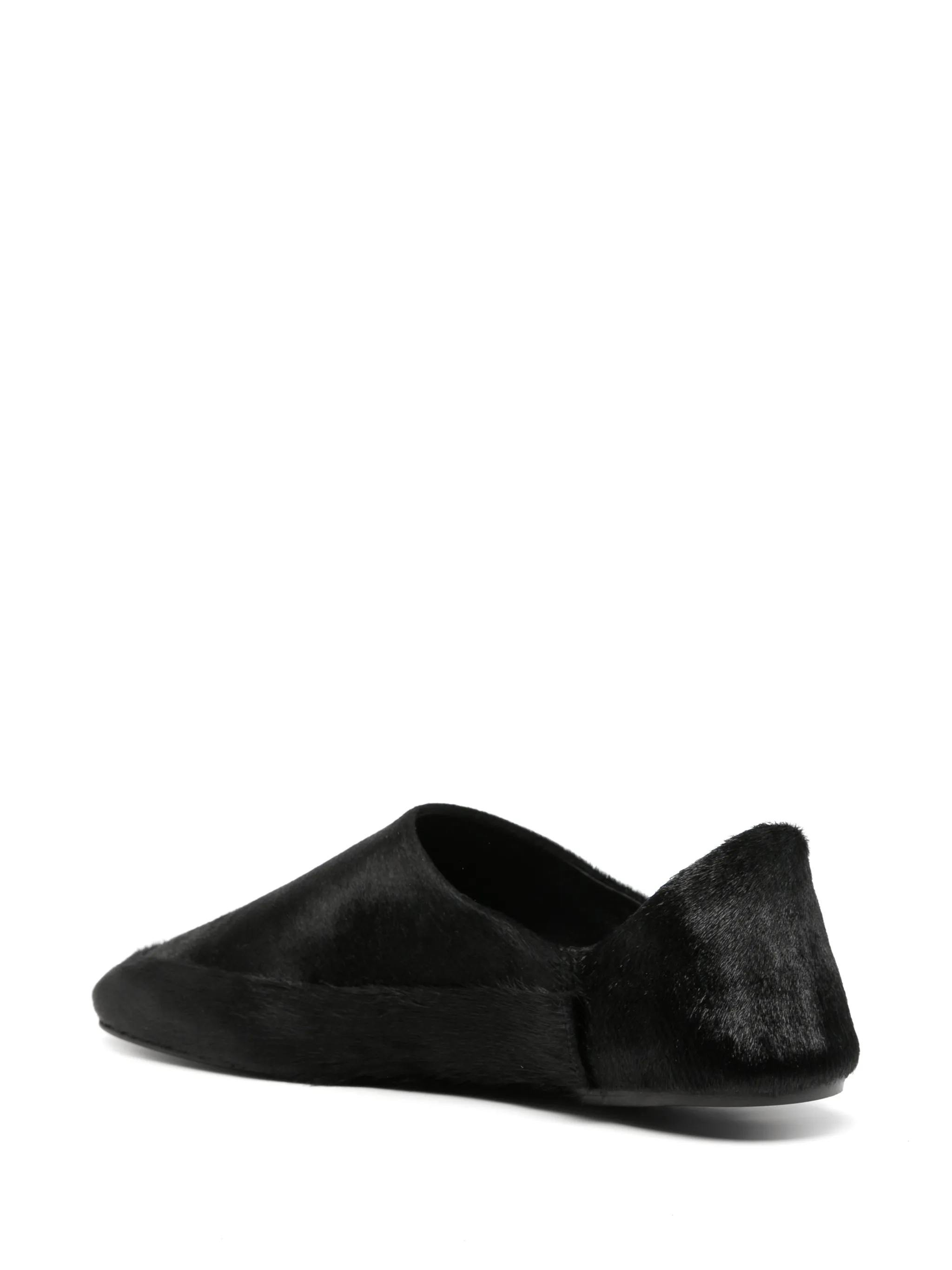 Floor pony hair slippers