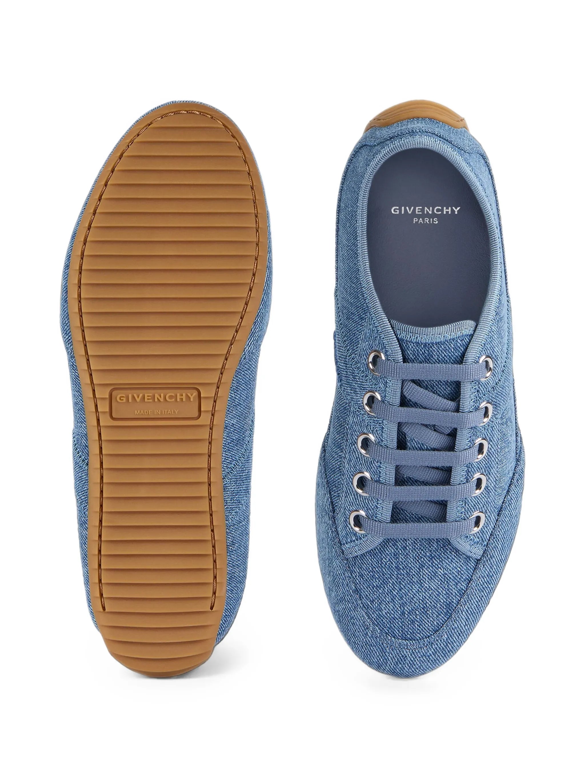 slim sneakers in denim