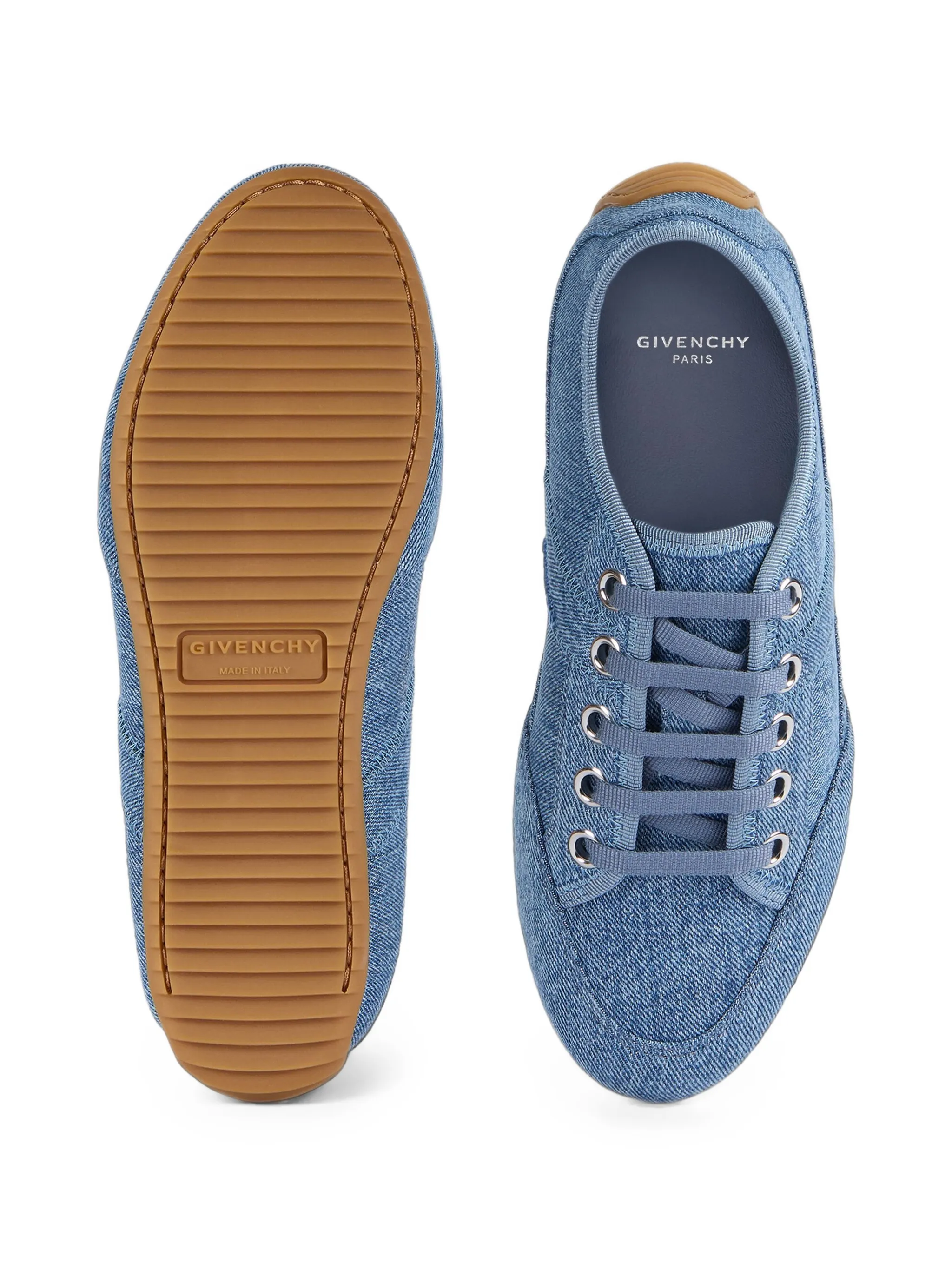 slim sneakers in denim