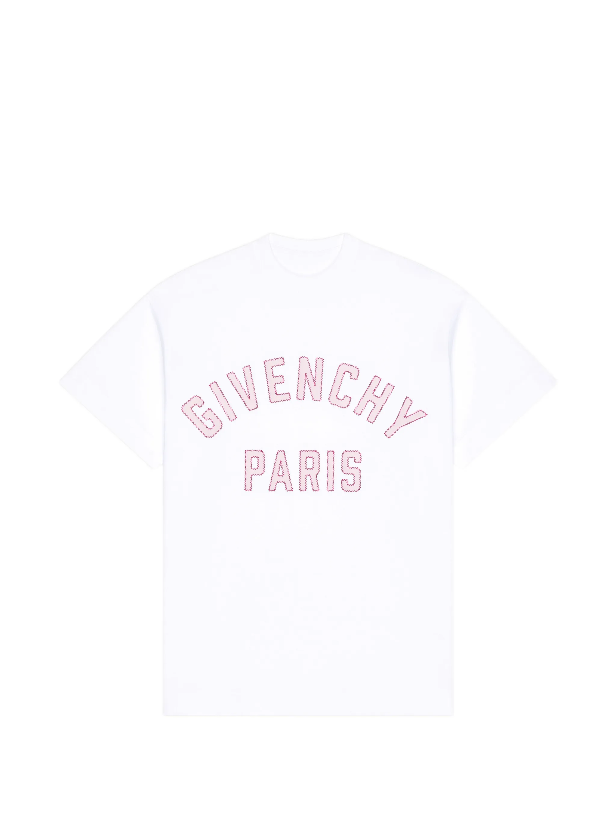 T-shirt in cotton with Paris embroidery
