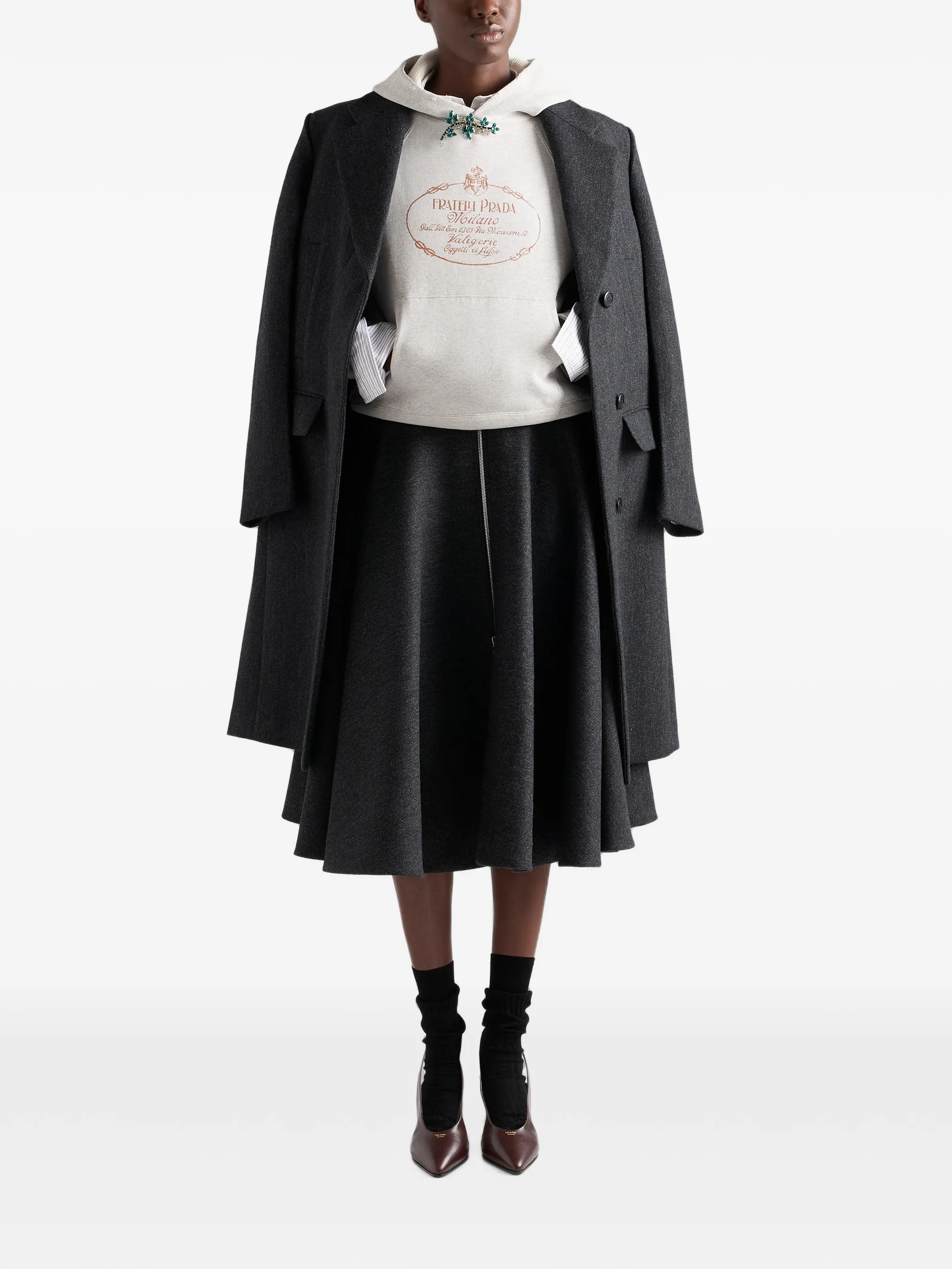 logo-print hoodie