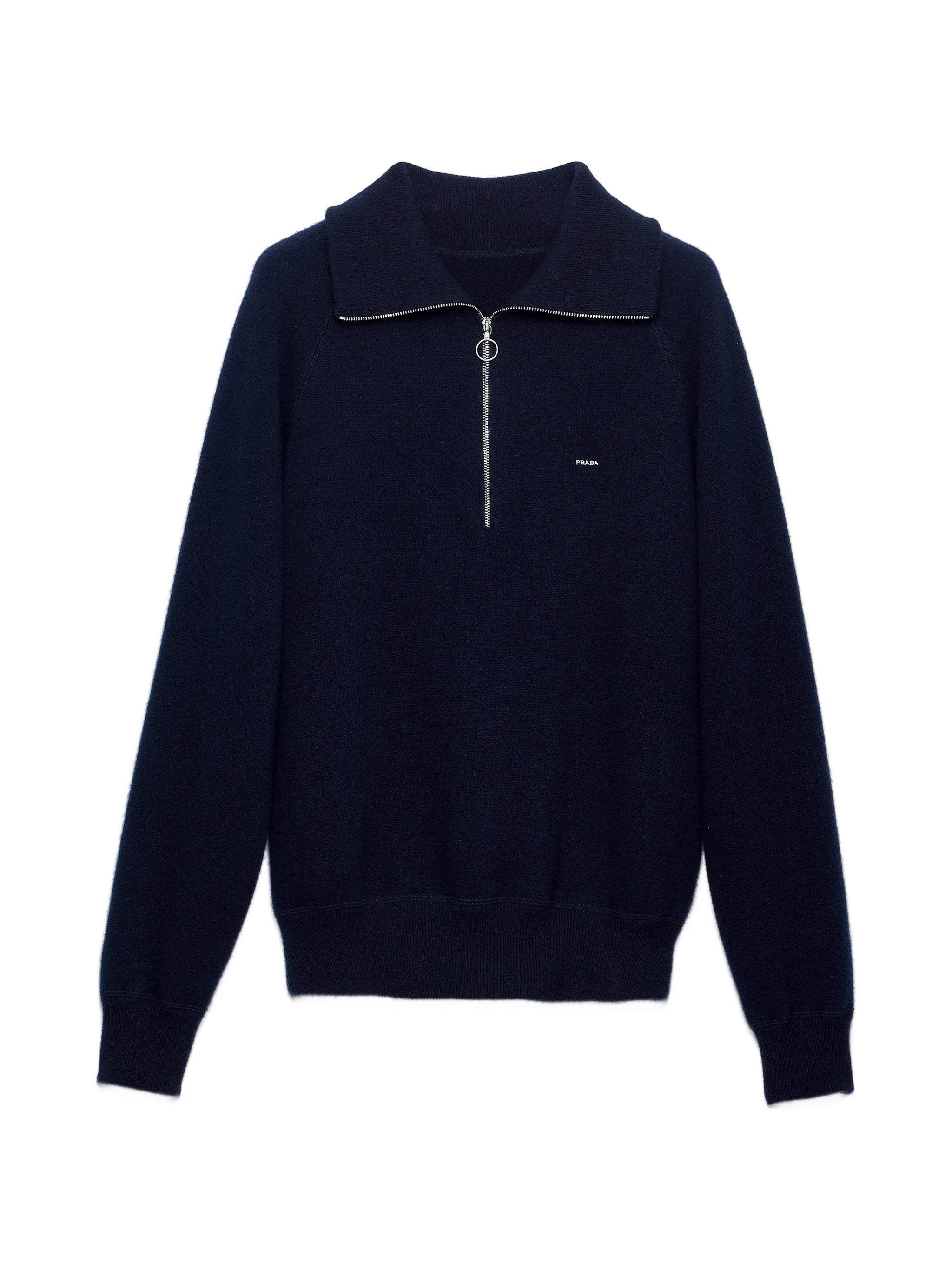 wool and cashmere polo sweater