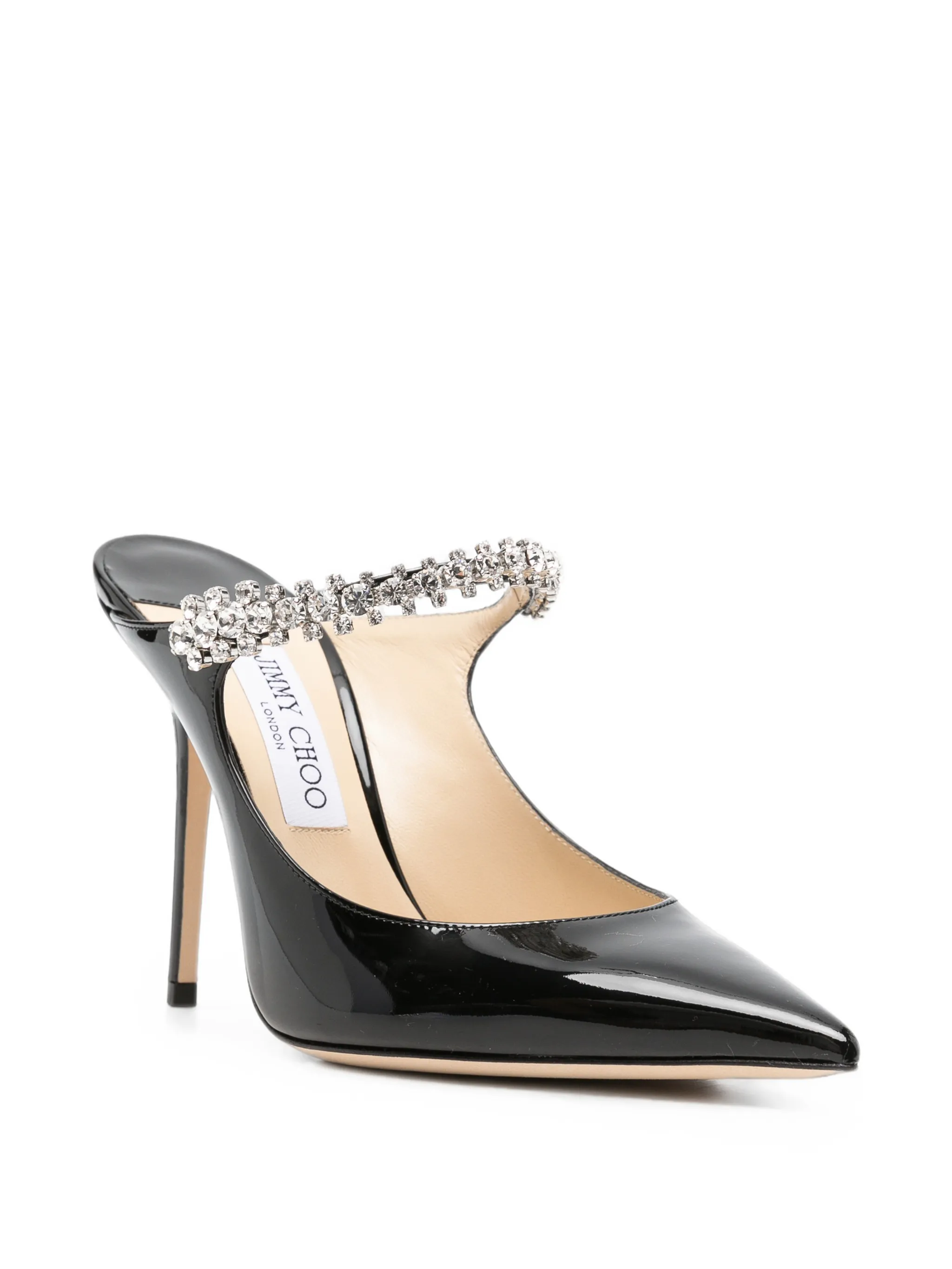 Bing crystal-embellished mules