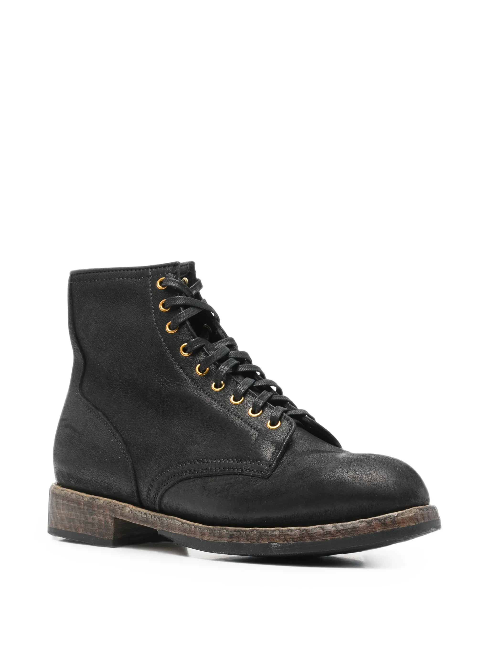 lace-up leather boots