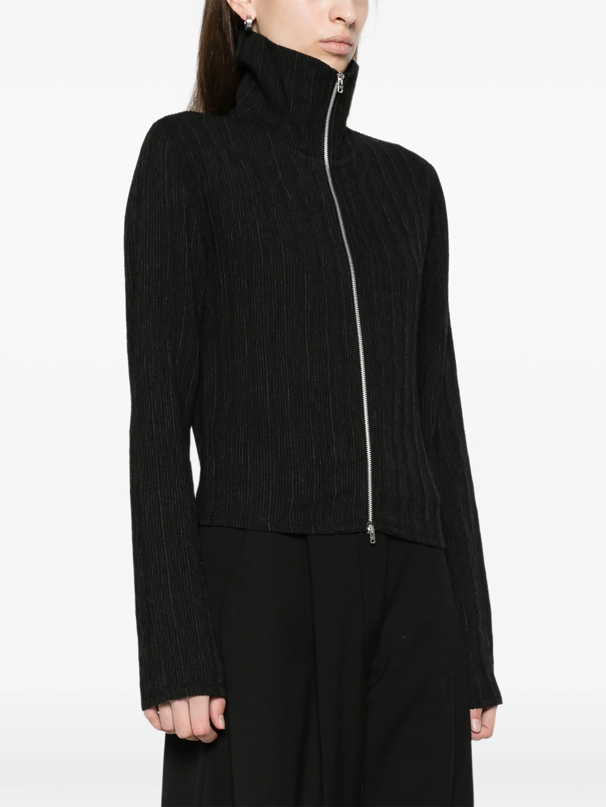 slim zip longsleeve jacket