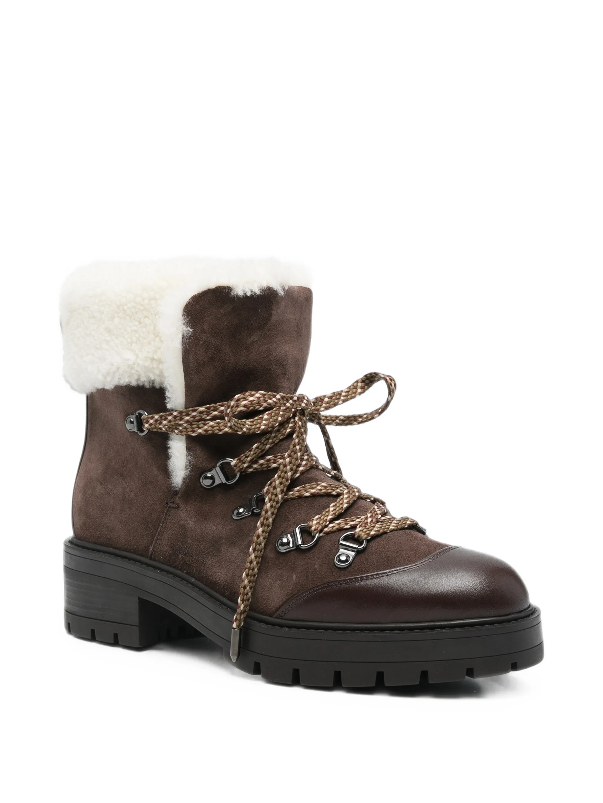 Val d'Isere shearling-trim ankle boots