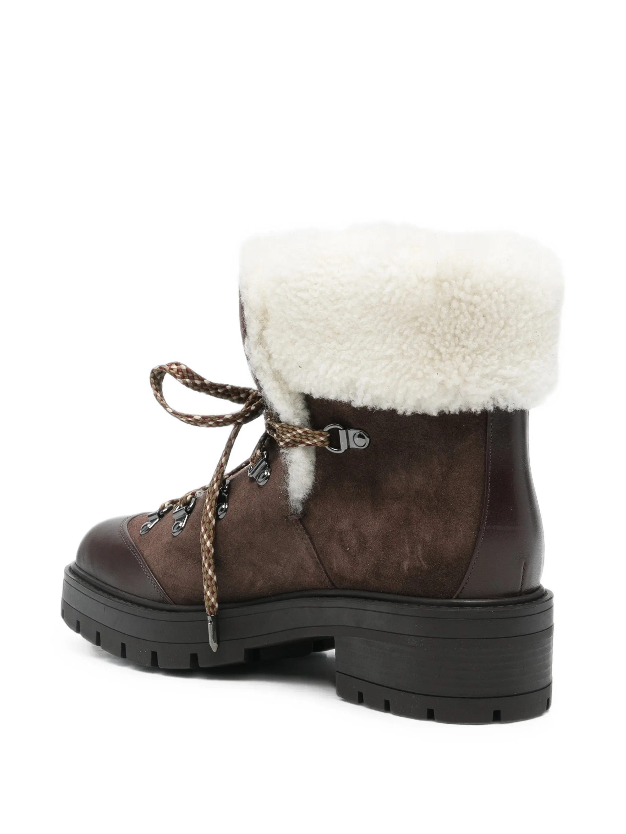 Val d'Isere shearling-trim ankle boots