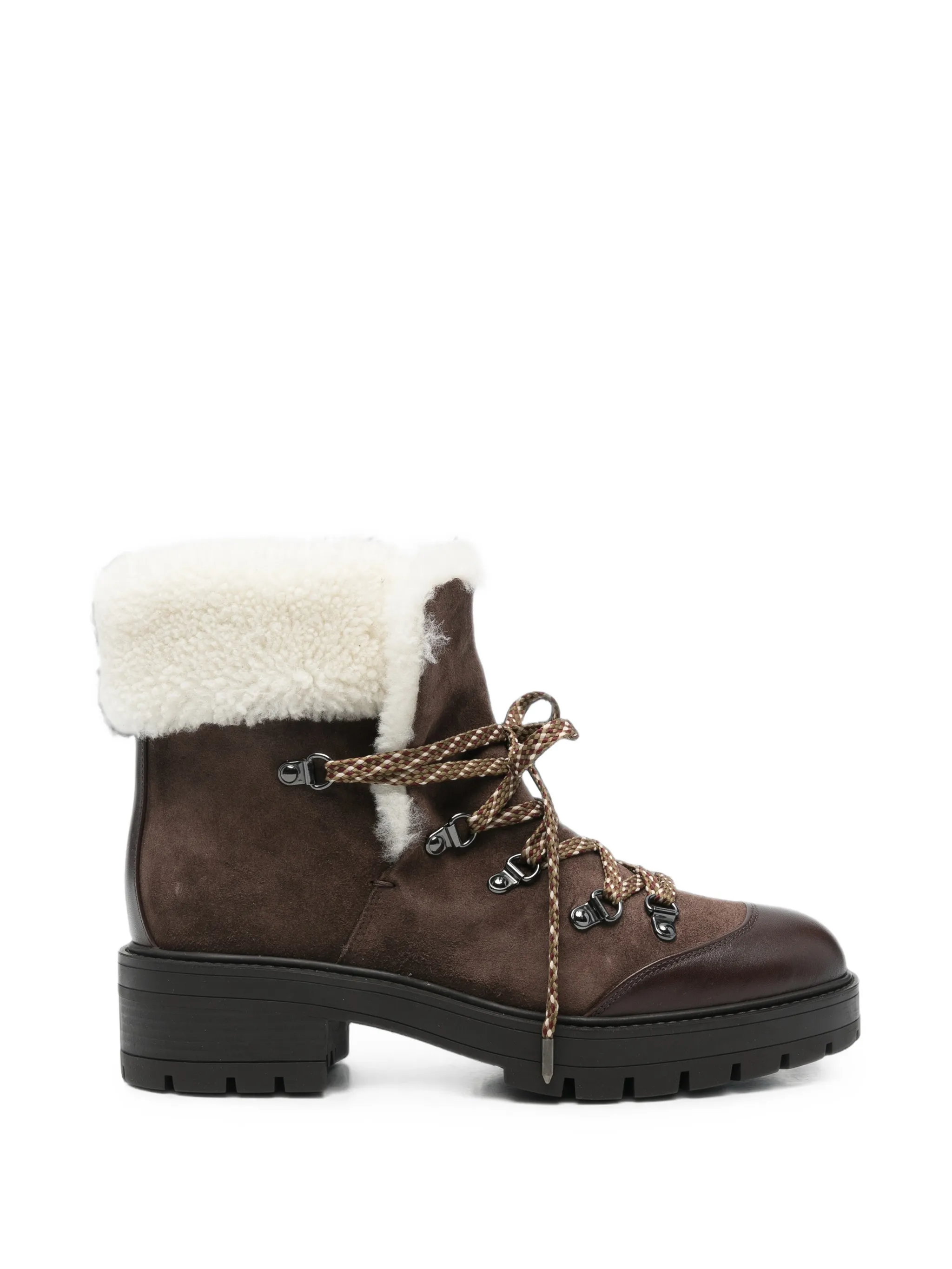 Val d'Isere shearling-trim ankle boots