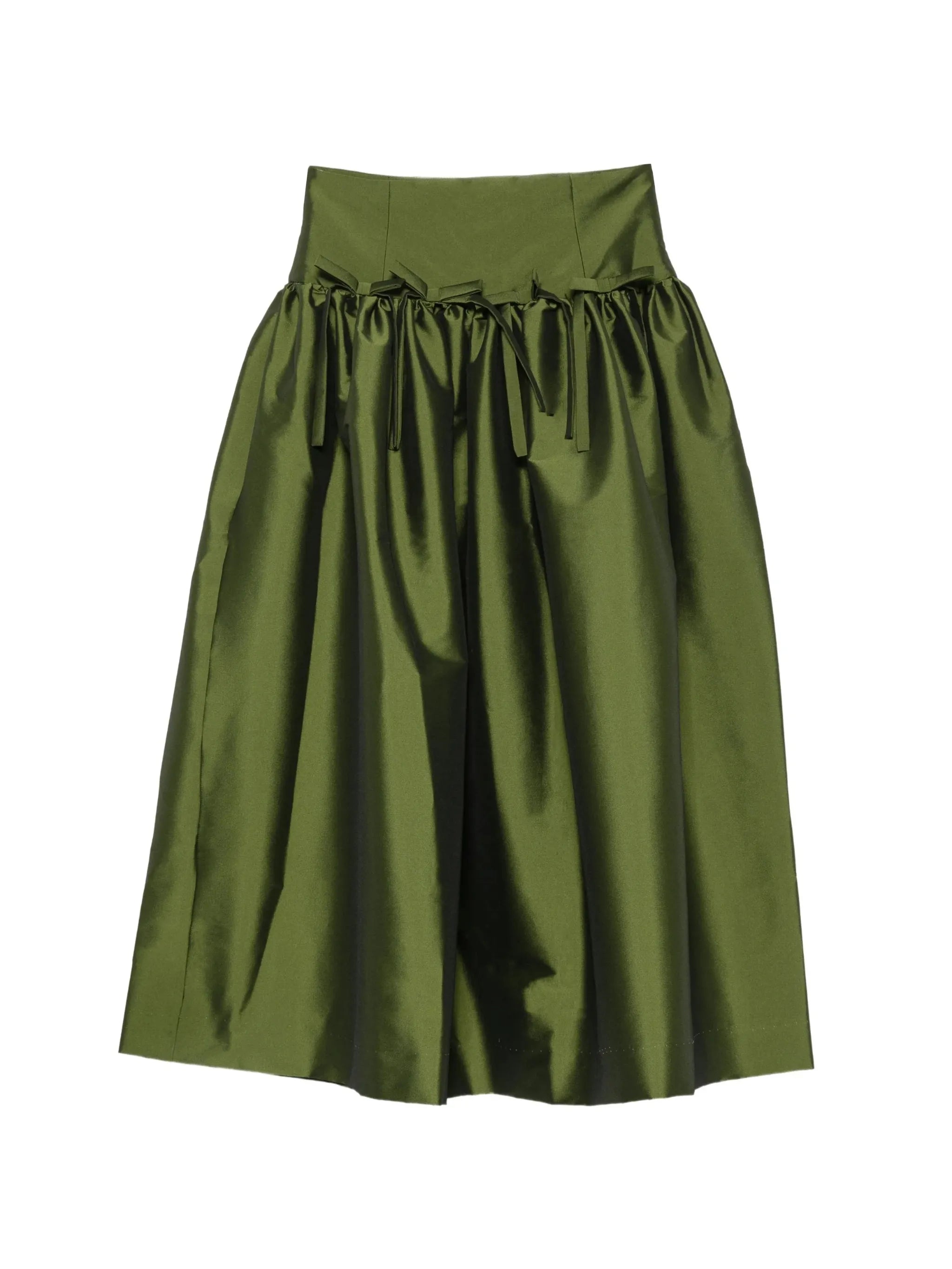 Oscar bow-detailed midi skirt