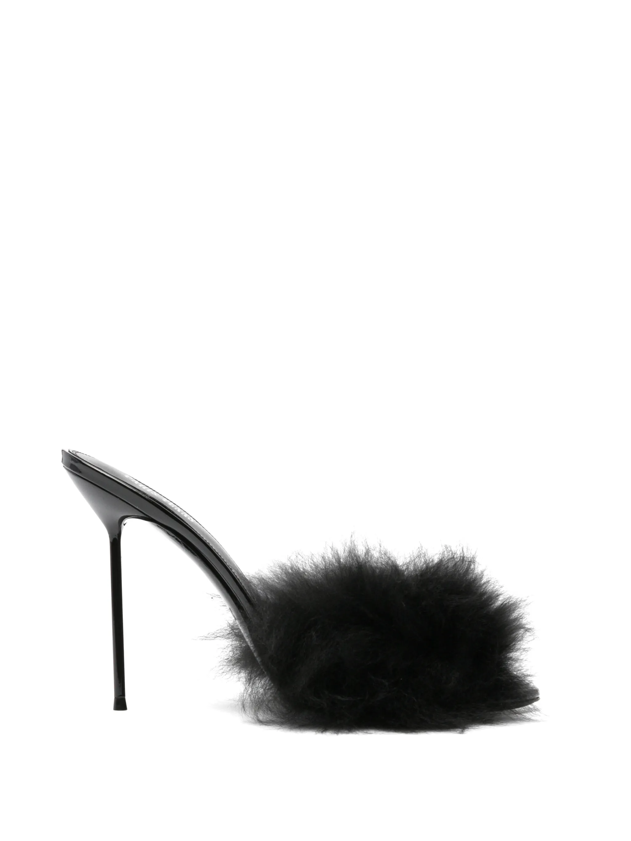 Lidia furry patent mules 105